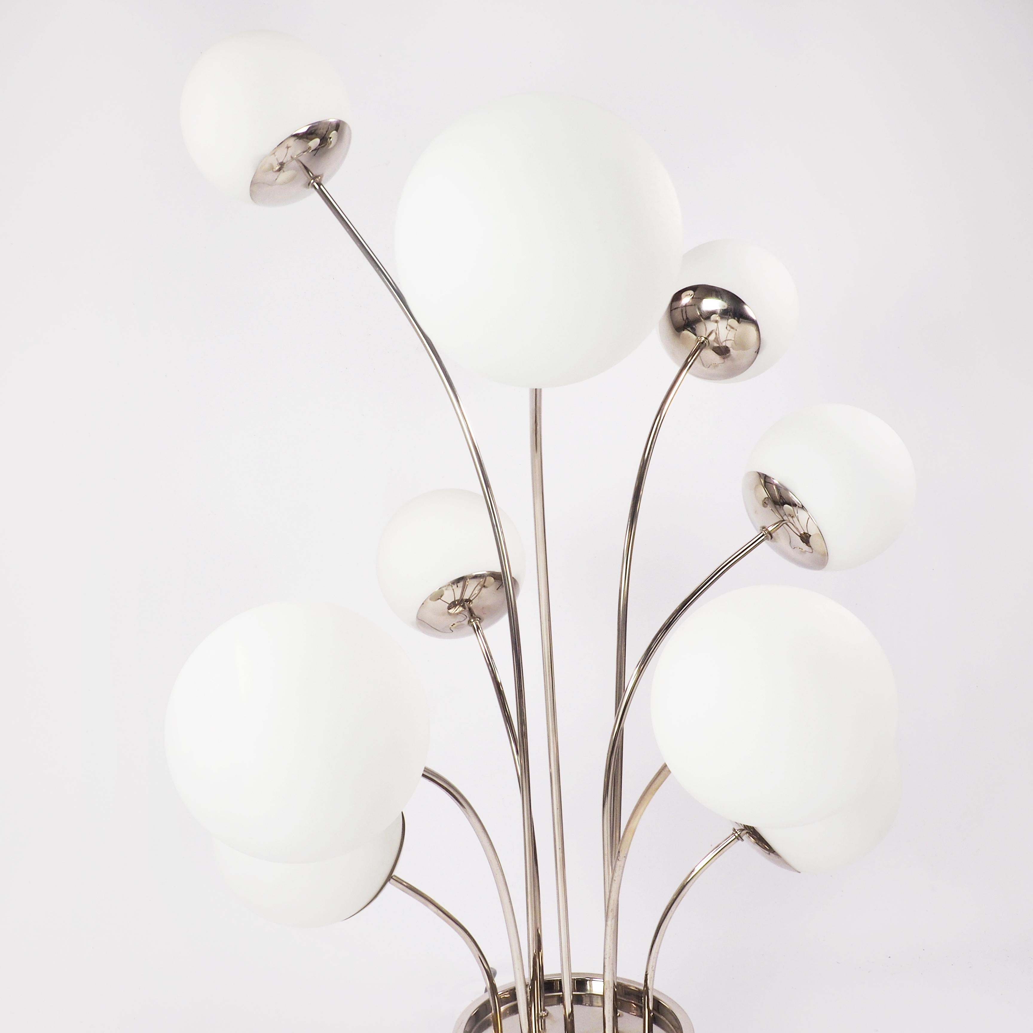 Mid-Century Modern Pia Guidetti Crippa for Lumi Italia Chrome 1970s Table Lamp en vente