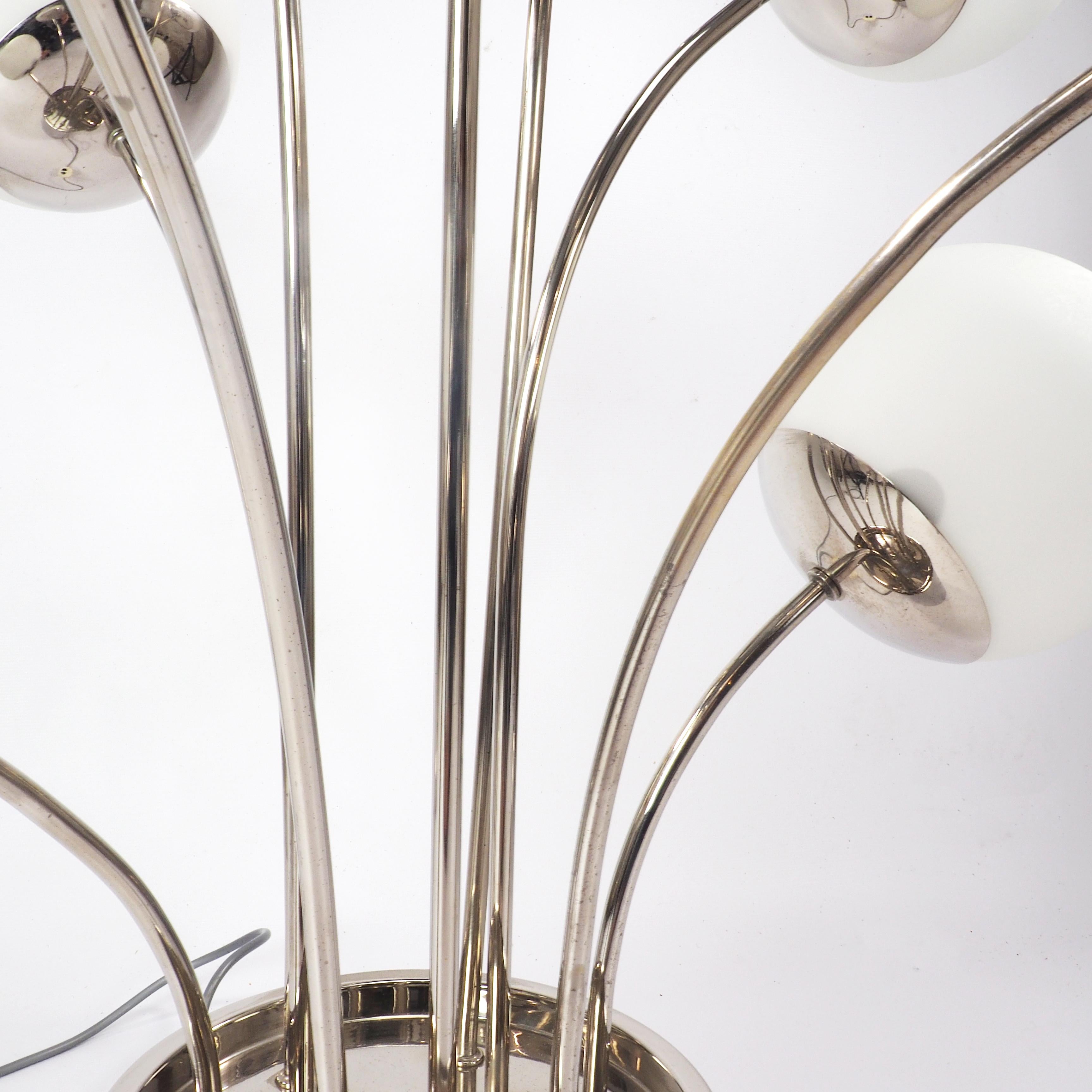 Fin du 20e siècle Pia Guidetti Crippa for Lumi Italia Chrome 1970s Table Lamp en vente