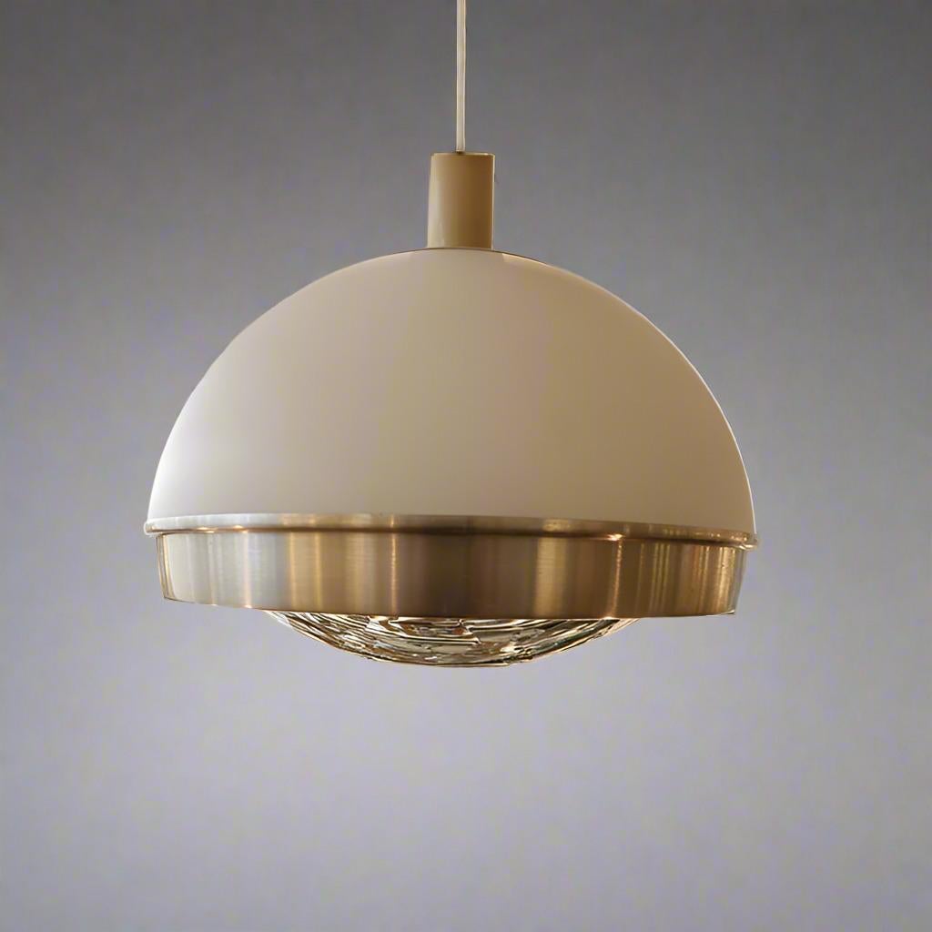 Italian Pia Guidetti Crippa Modernist Pendant Light for Lumi , Italy 1960's For Sale