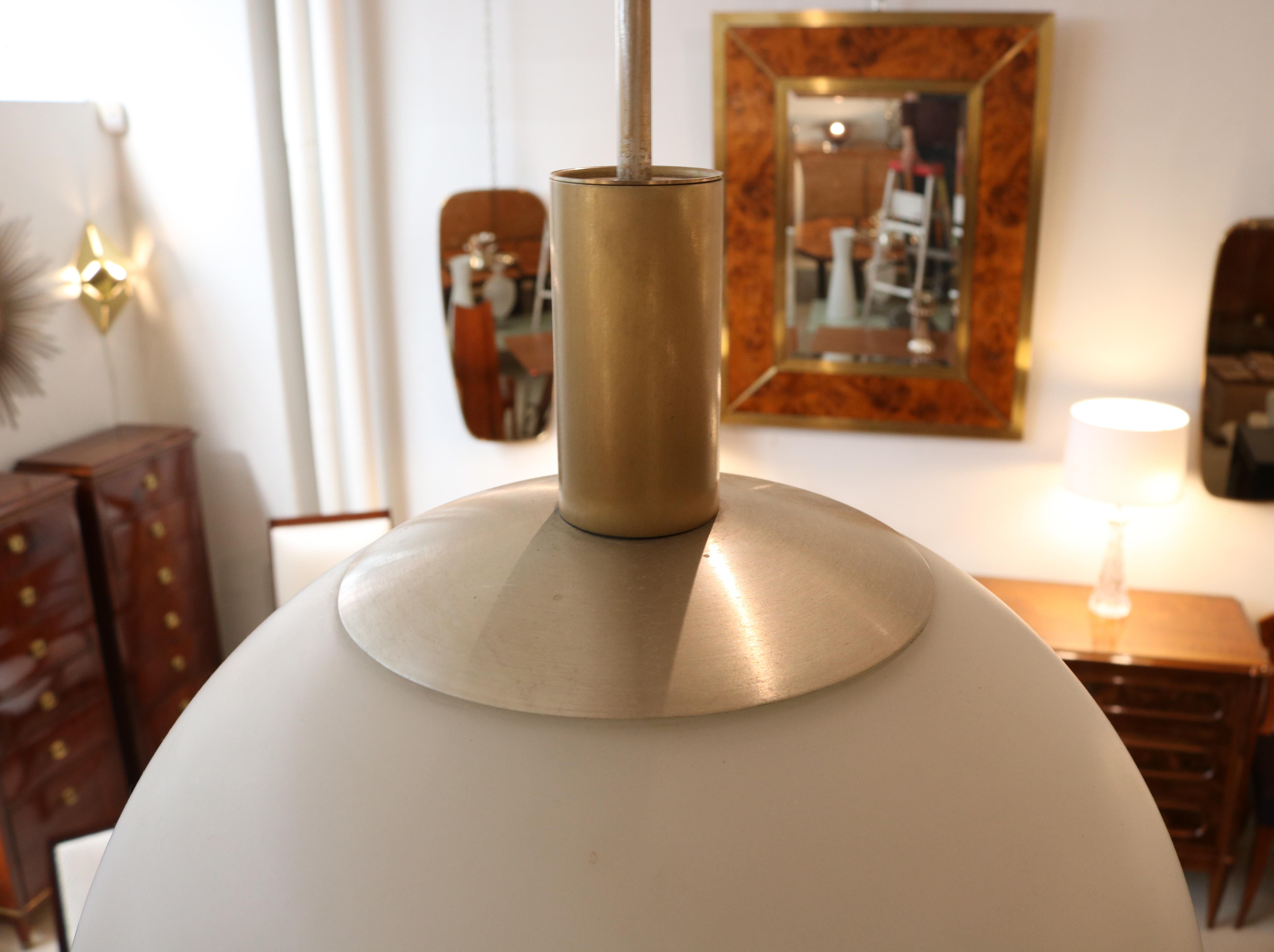 Pia Guidetti Crippa Modernist Pendant Light for Lumi , Italy 1960's In Good Condition For Sale In New York, NY