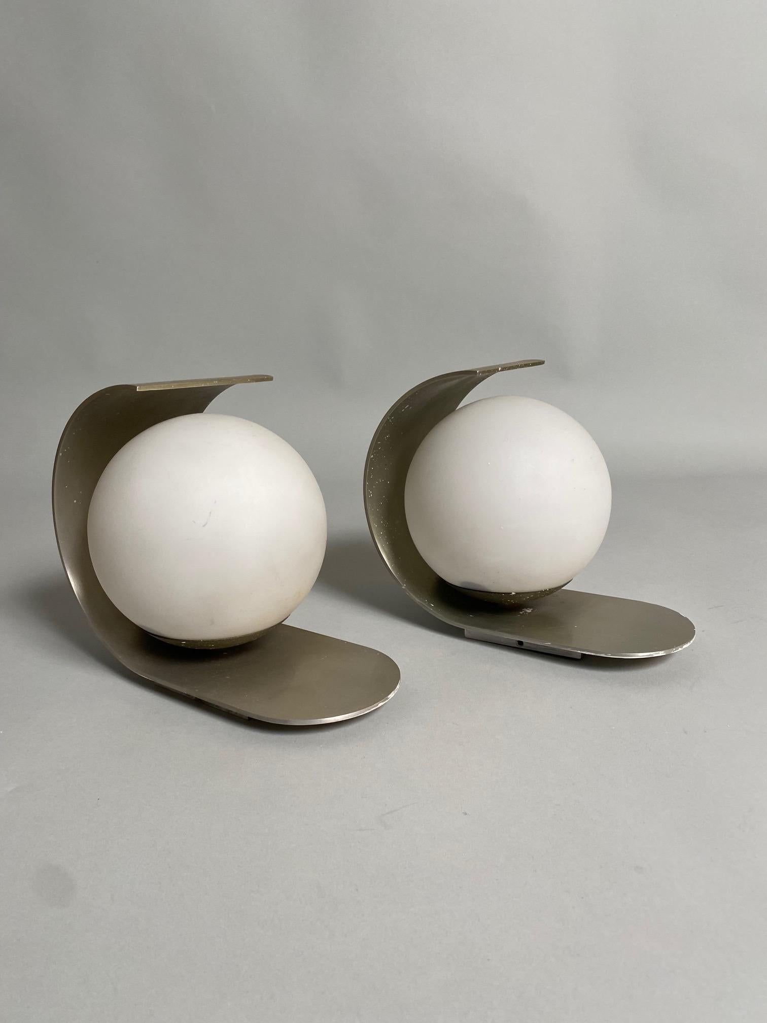 Pia Guidetti Crippa, Pair of Wall Lamps for Lumi, Italy 1970s In Good Condition In Argelato, BO