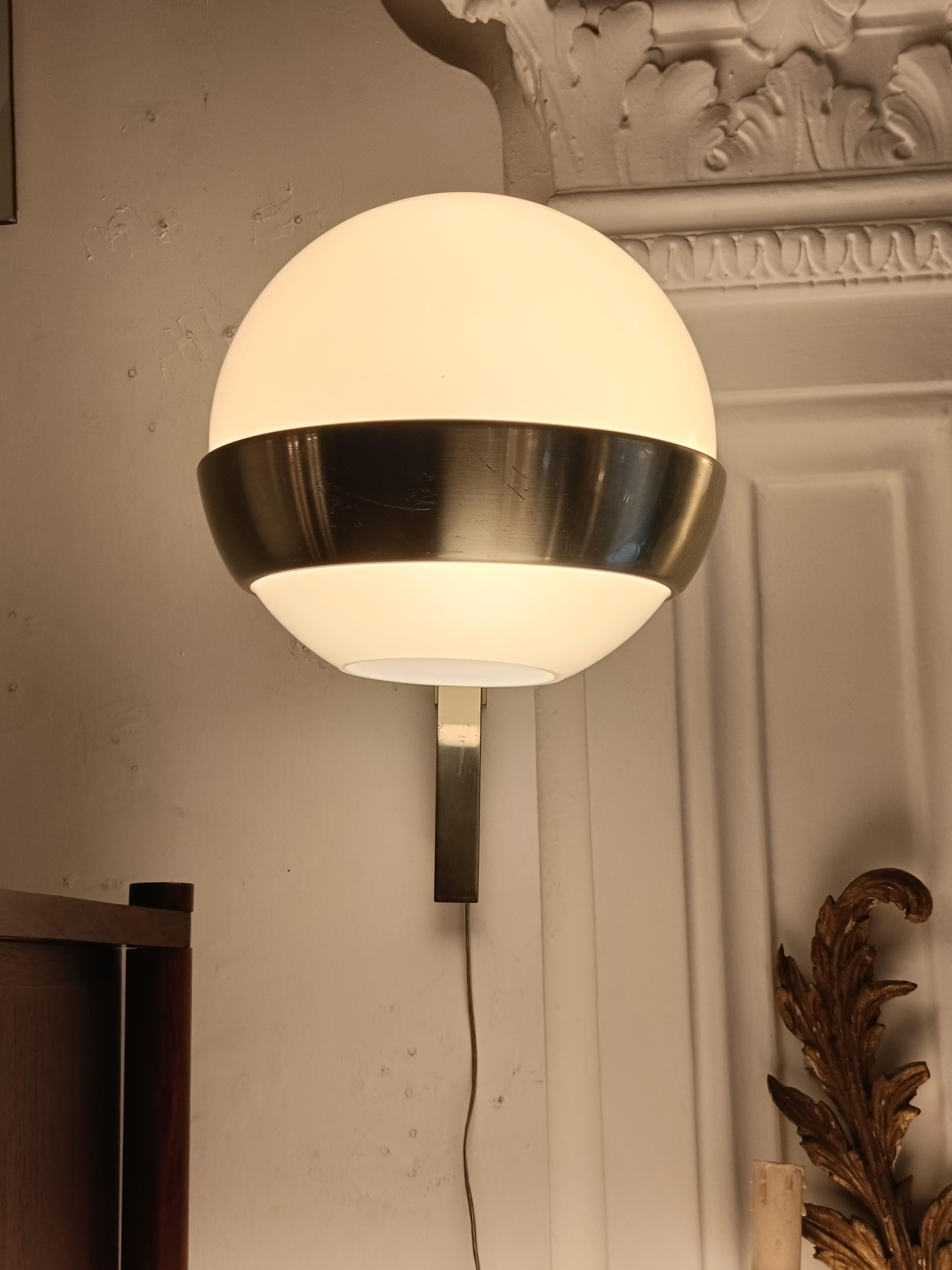 Pia Guidetti Crippa per Lumi Lampada da Parete, Italia 1970s (Metall) im Angebot