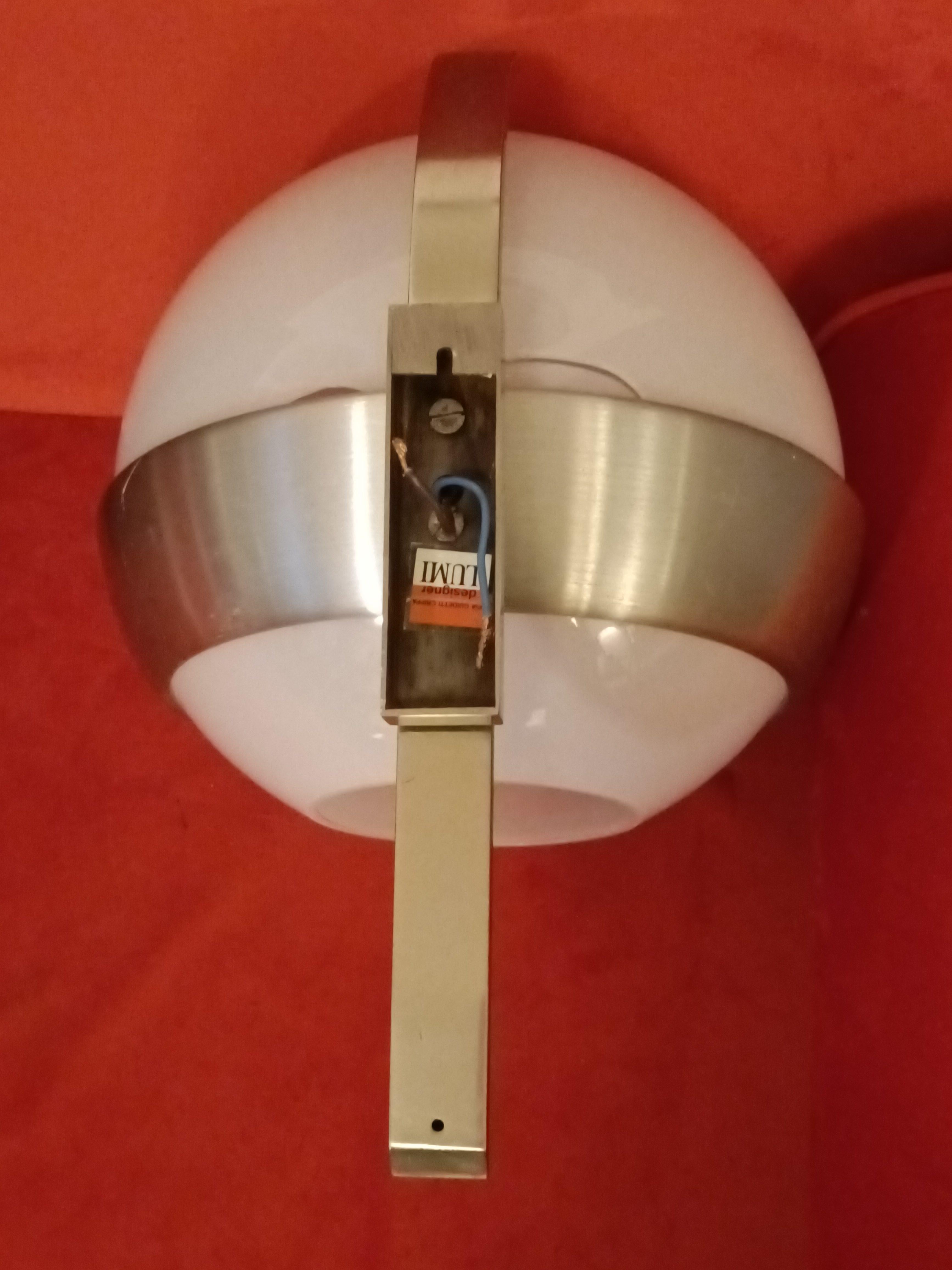 Pia Guidetti Crippa per Lumi Lampada da Parete, Italia 1970s im Angebot 3