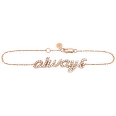 Pia Hallstrom 'Always' 0.61 Carat Diamond Rose Gold Bracelet
