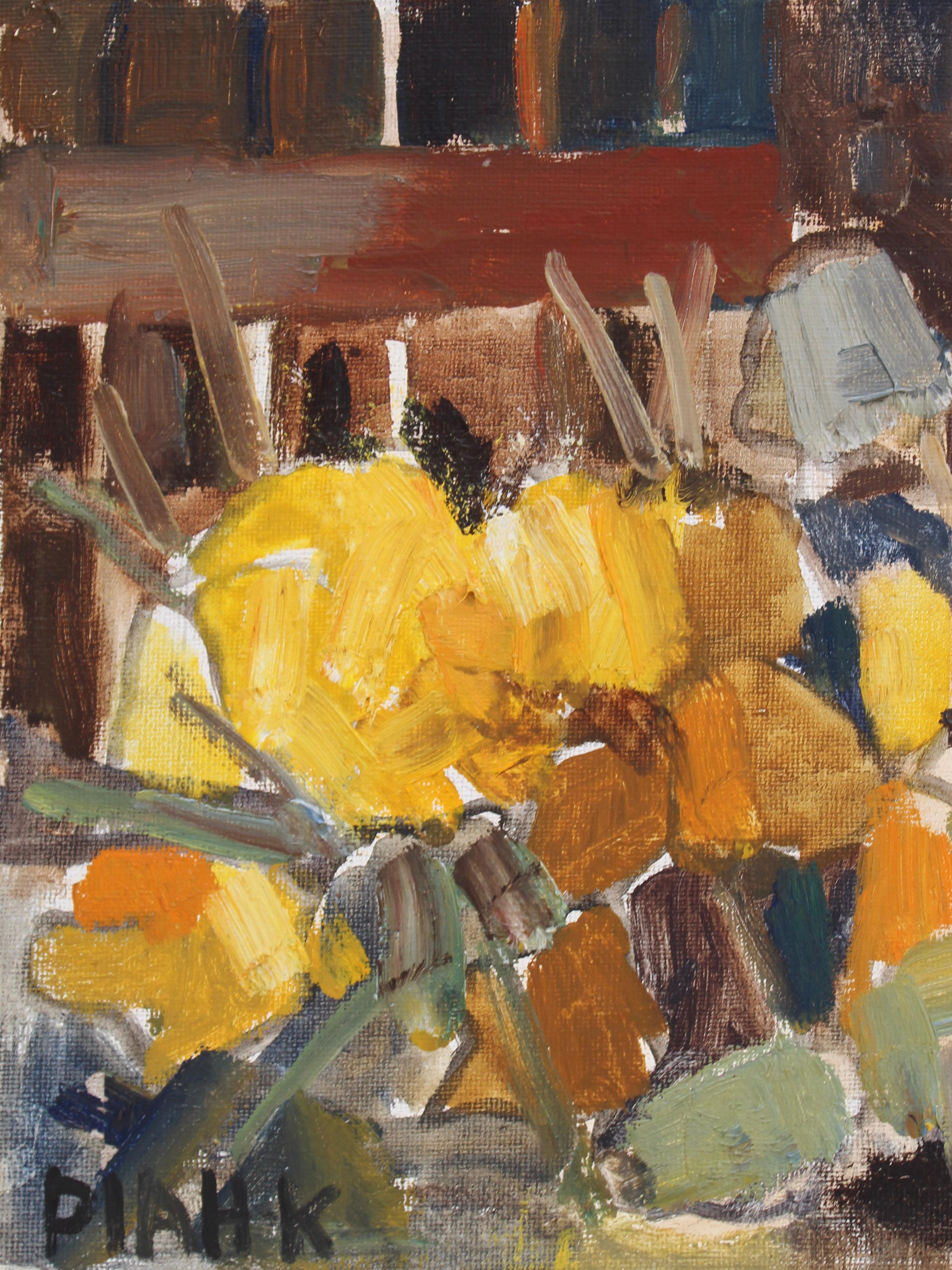 Natura morta di tulipani Olio su tela, Pia Hesselmark-Campbell (1910-2014) in vendita 1