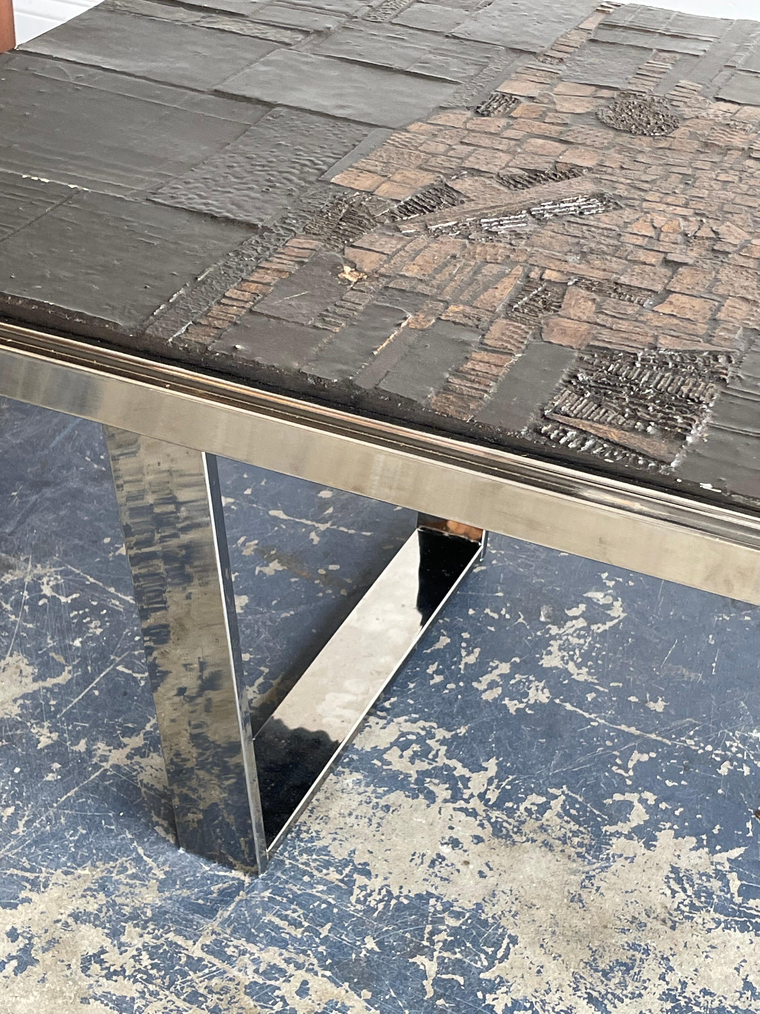 Pia Manu Brutalist Coffee Table For Sale 5