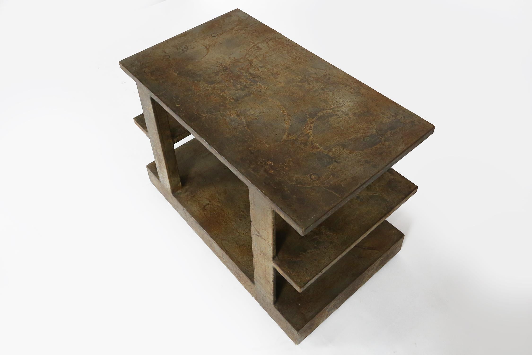 Pia Manu Brutalist Side Table or Television Table, Belgium, 1970s For Sale 4