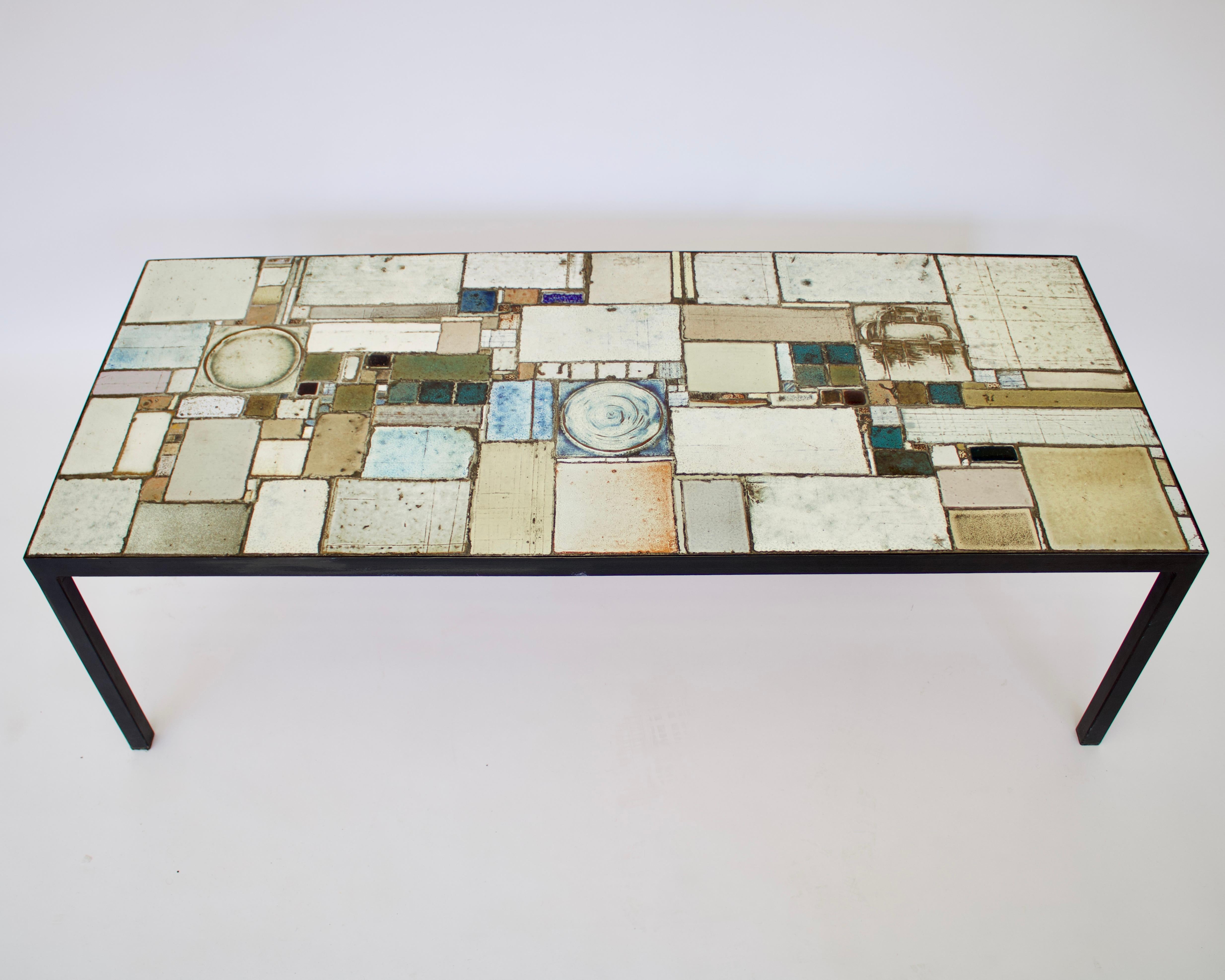 Pia Manu Ceramic Tile Mosaic Belgian Coffee Table 1