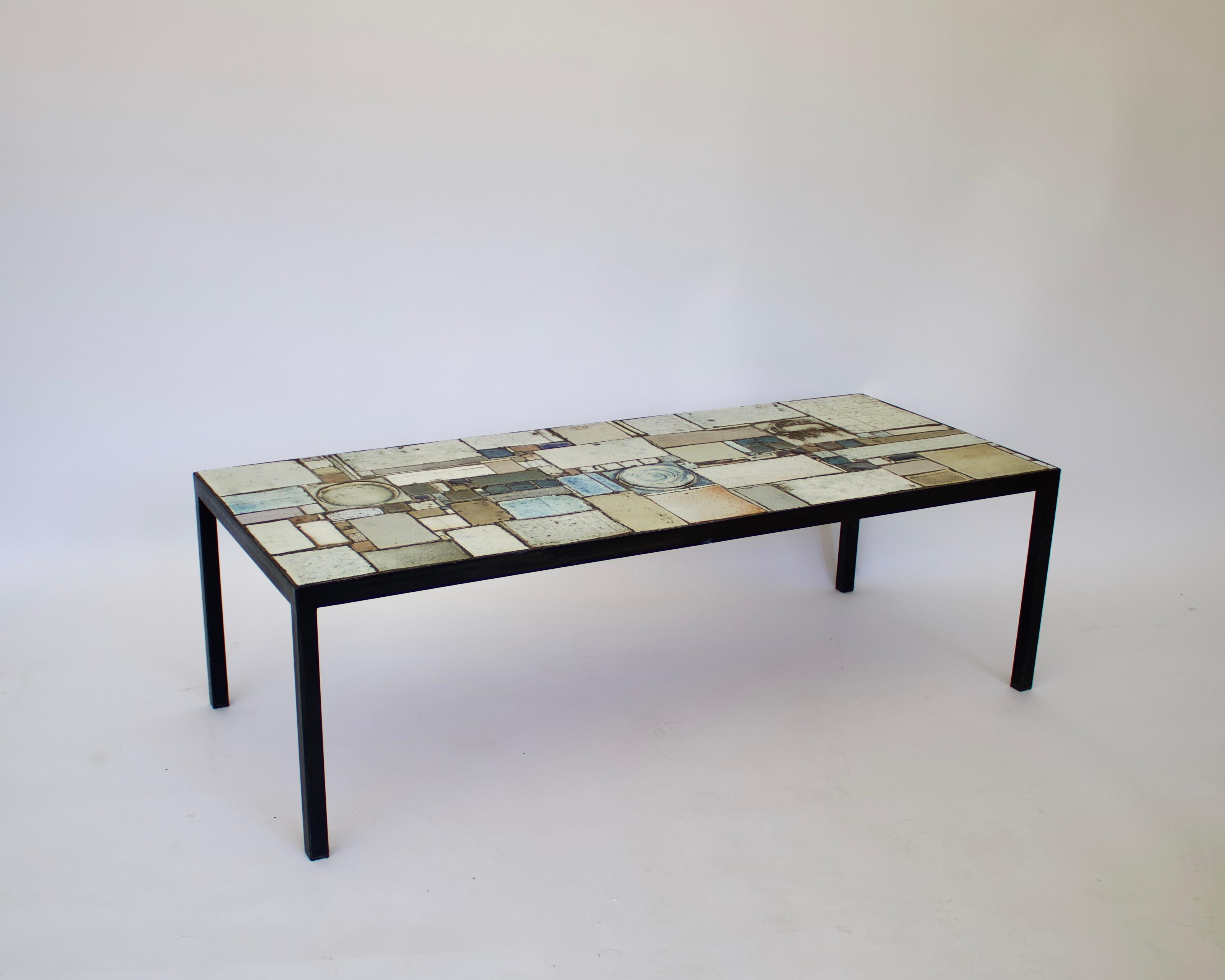 Pia Manu Ceramic Tile Mosaic Belgian Coffee Table 4