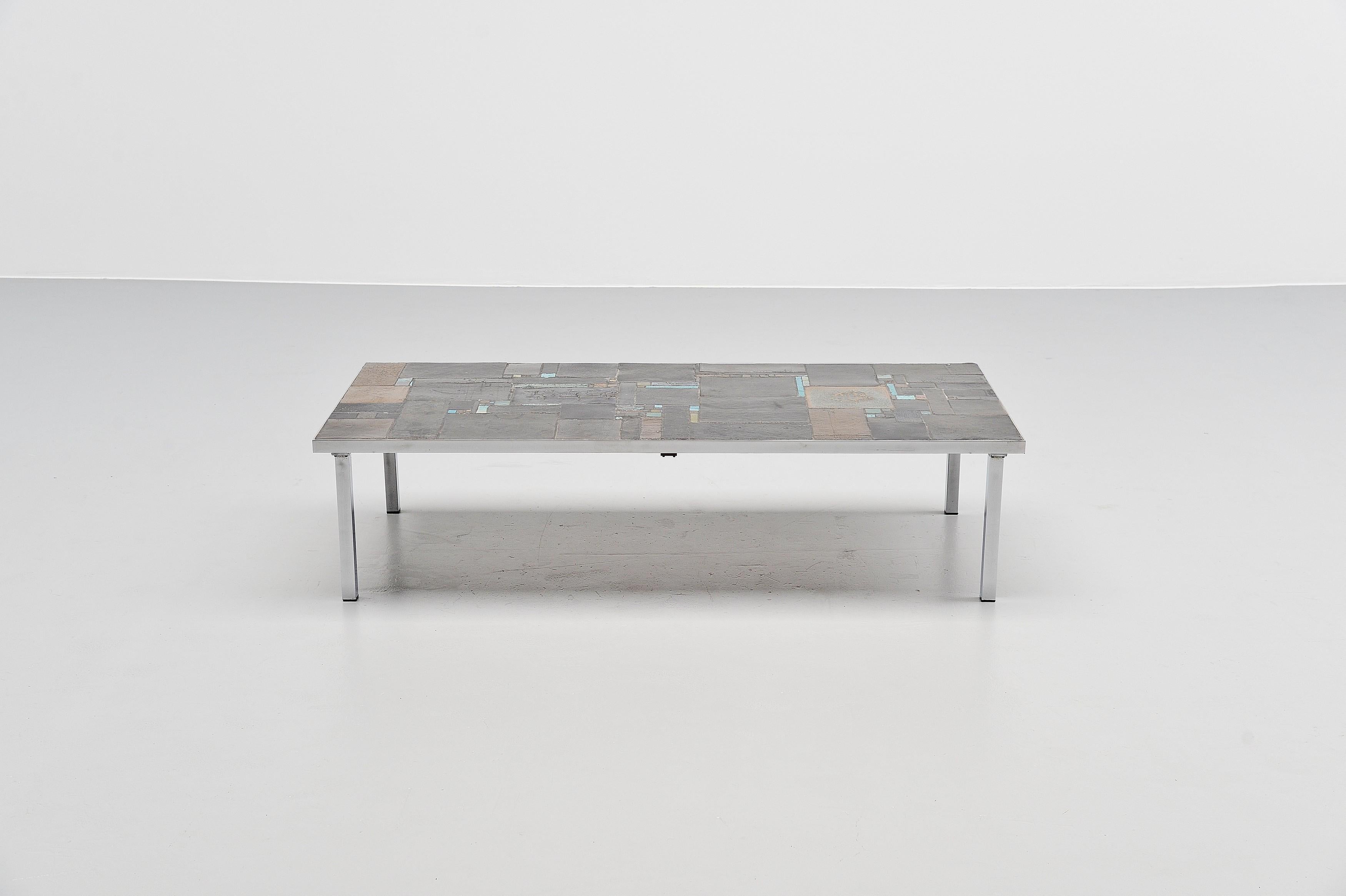 pia chrome coffee table