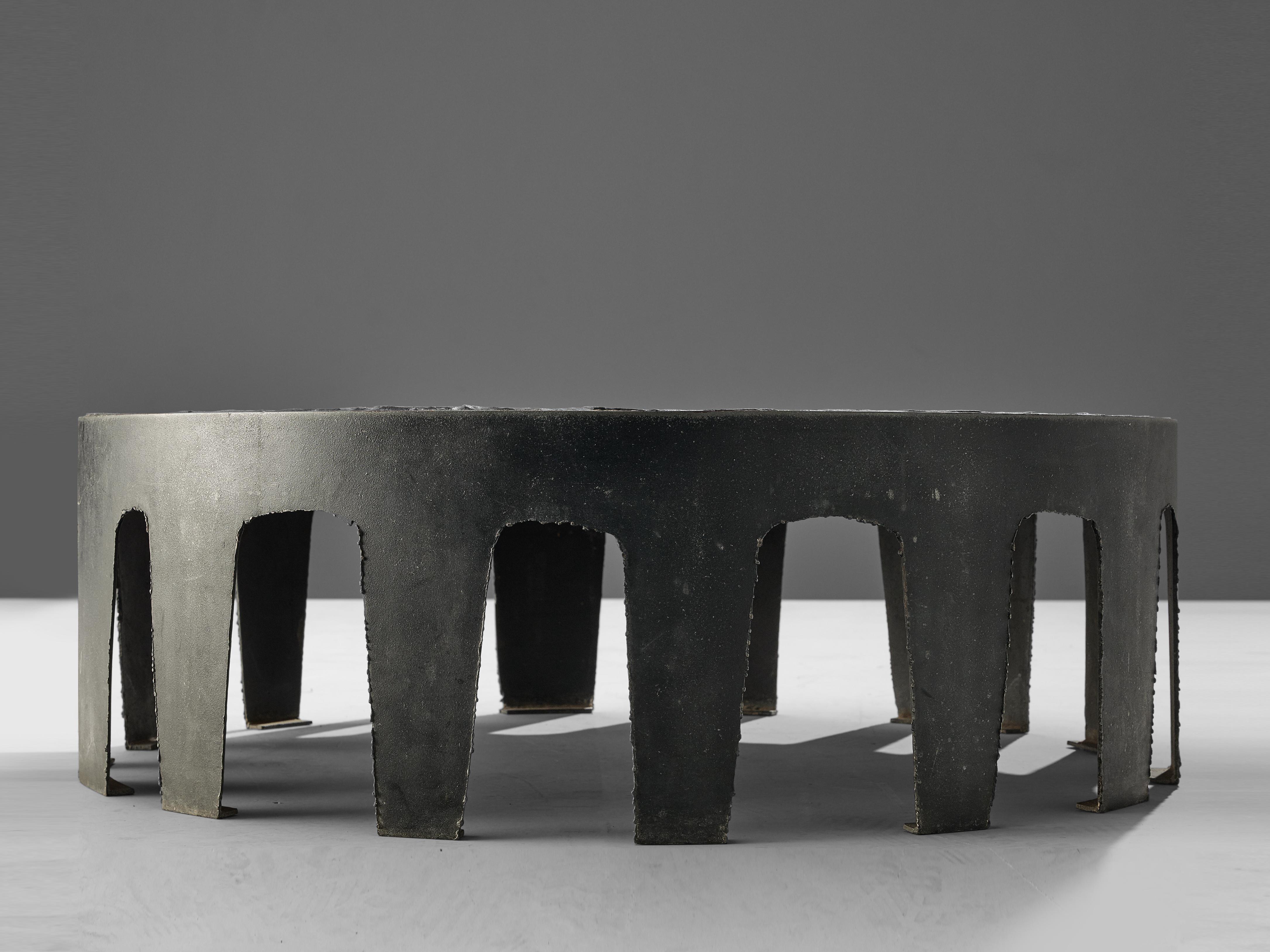 Mid-20th Century Pia Manu Handcrafted Coffee Table