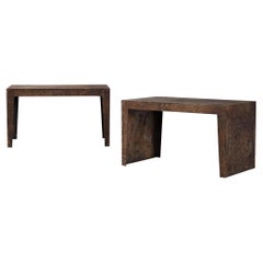 Pia Manu Pair of Side Tables or Night Stands