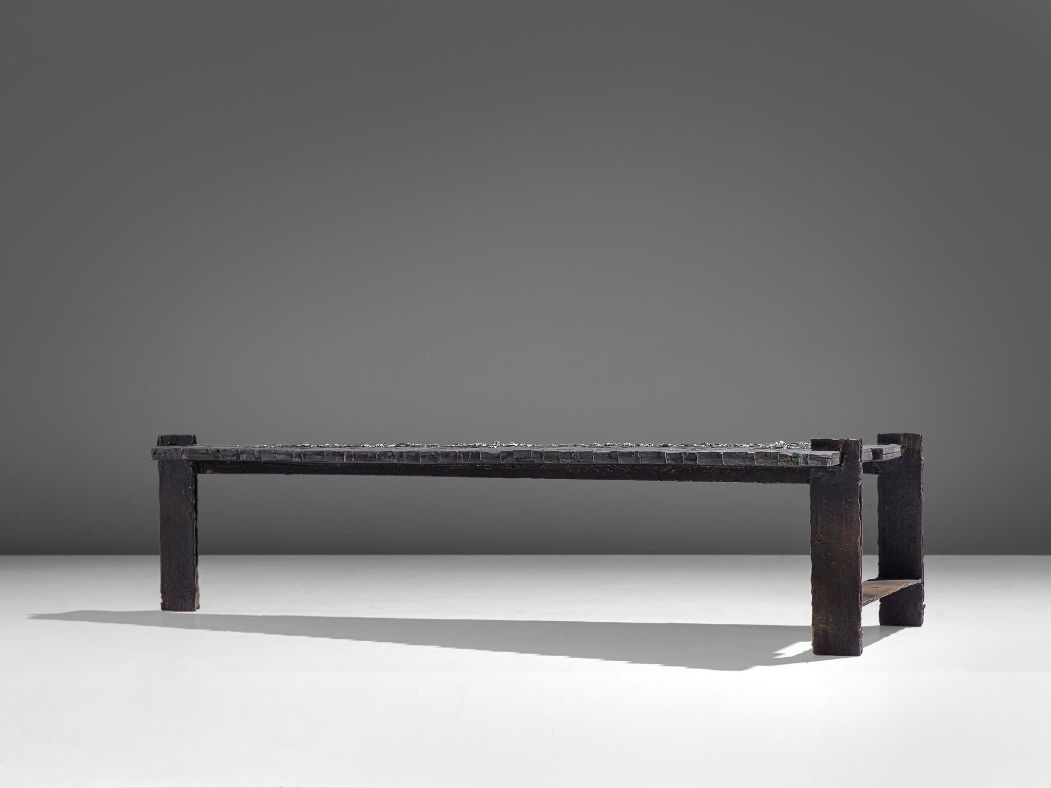 Belgian Pia Manu Unique Brutalist Coffee Table