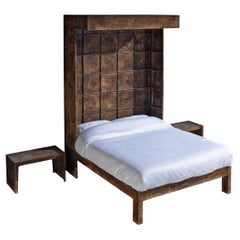 Vintage Pia Manu Unique Handcrafted Bedroom Set in Wrought Iron