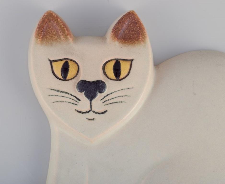 Swedish Pia Rönndahl for Gustavsberg, Sweden. Rare ceramic relief from the 