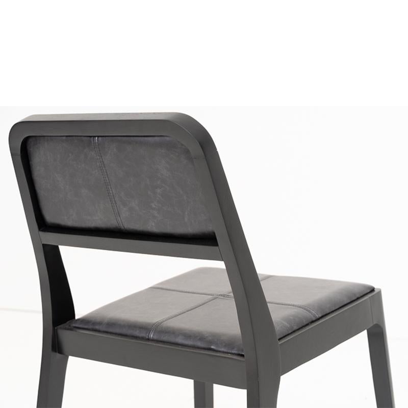 Sedia Piaf impilabile in legno duro e paglia di Tiago Curioni, design brasiliano in vendita 5