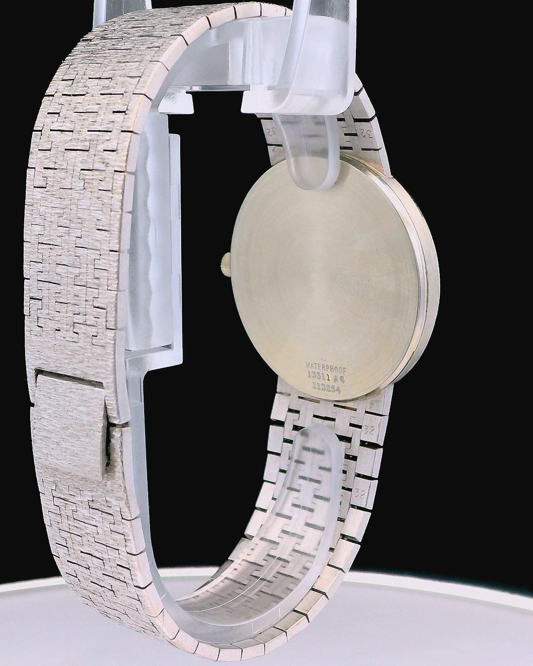 Piaget 13311A6 Large White Gold Florentine Dial & Bracelet Pattern For Sale 1