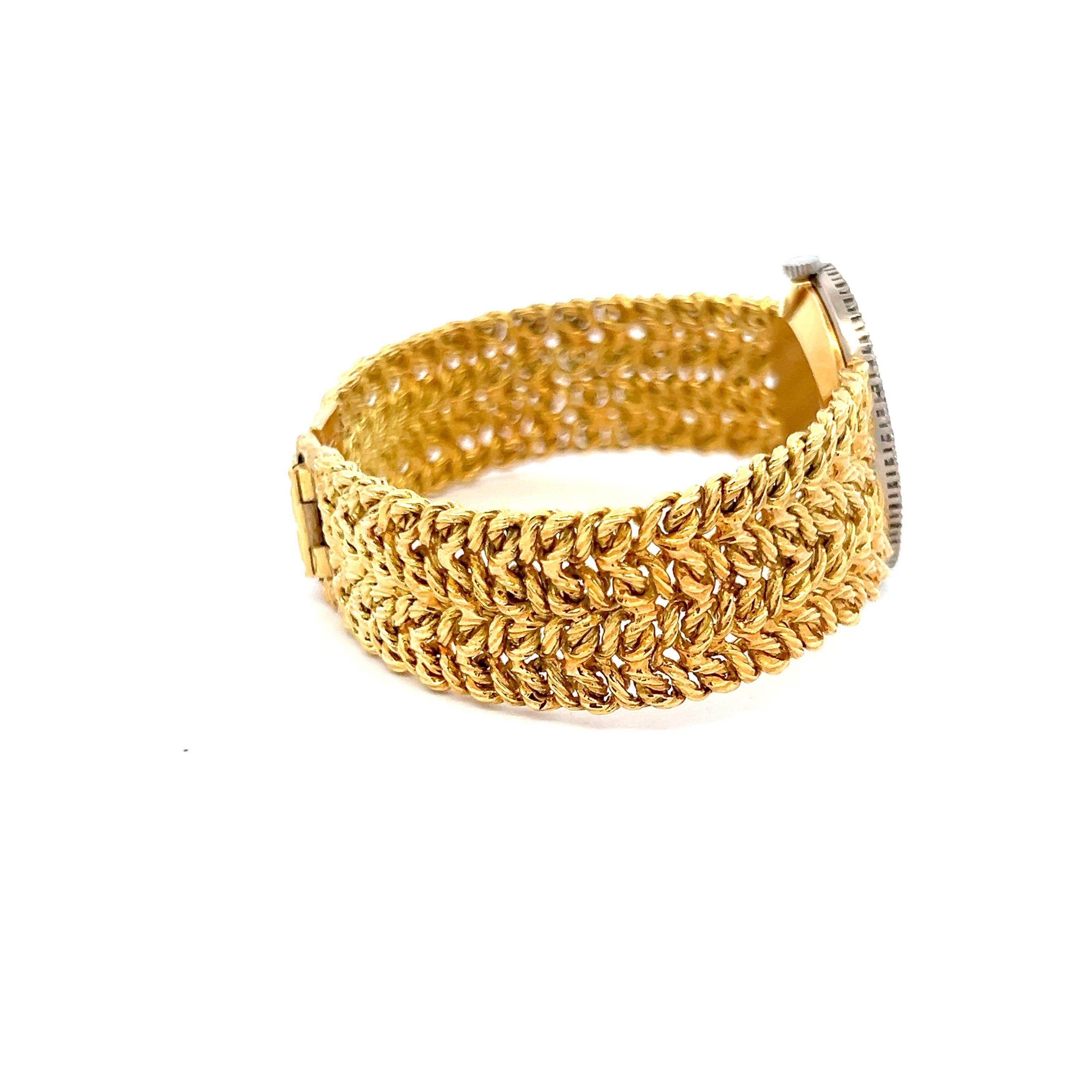 Piaget 1,56 Carati Rotondi Brillanti G VS2 Diamante 18 Karati Oro Giallo Orologio da polso in vendita 5
