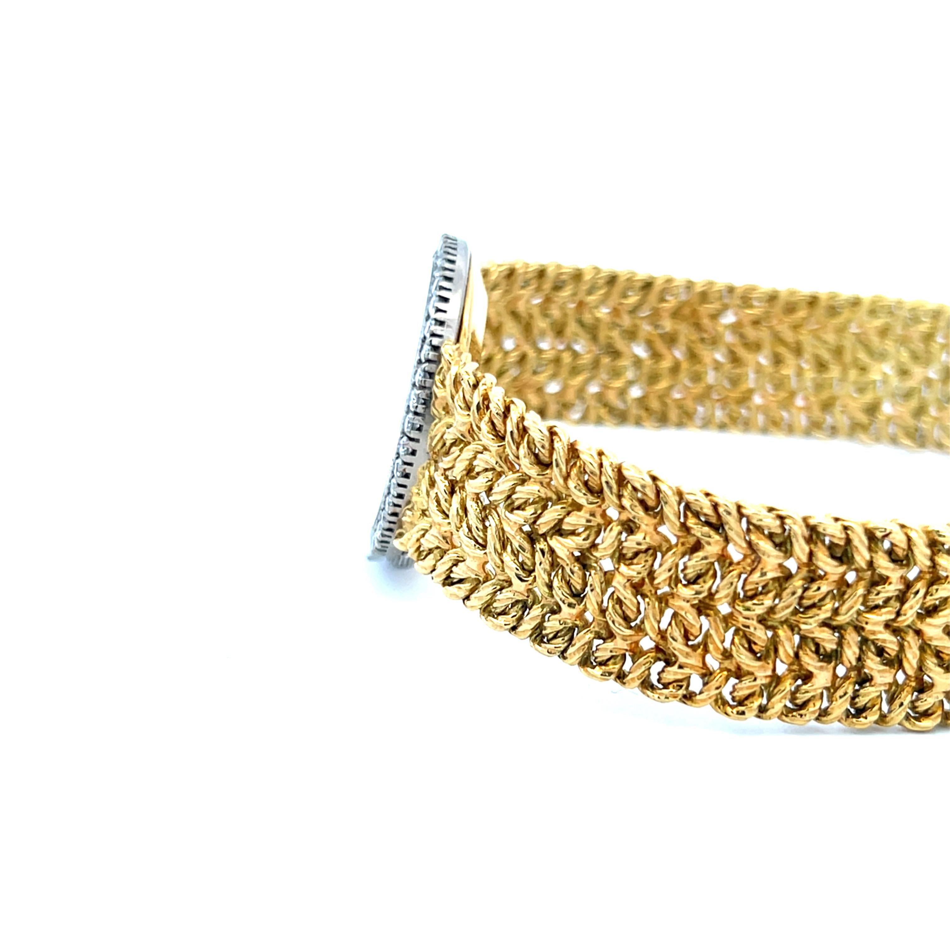 Piaget 1,56 Carati Rotondi Brillanti G VS2 Diamante 18 Karati Oro Giallo Orologio da polso in vendita 2