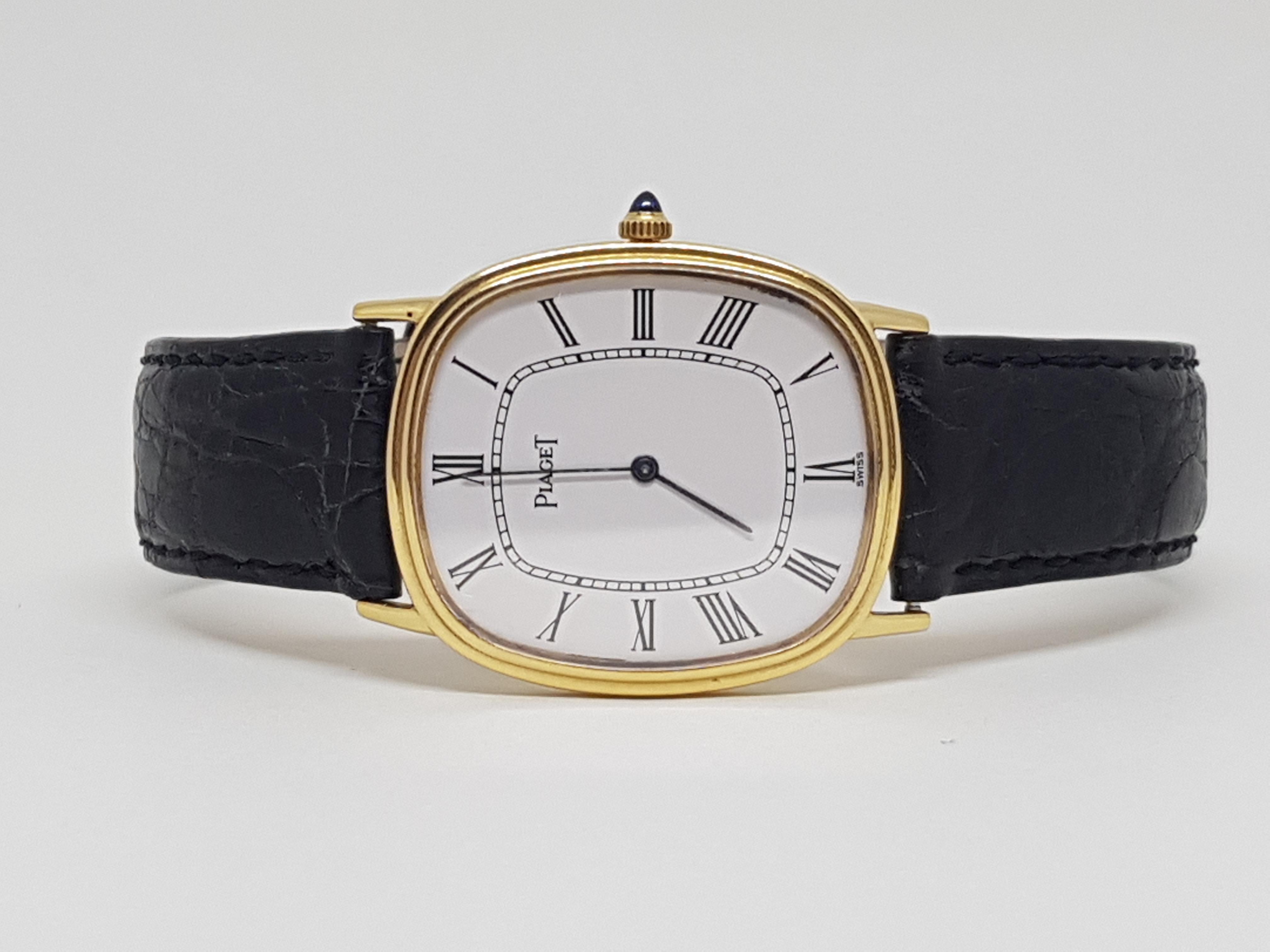 Piaget 18 Carat Yellow Gold Classic Men's Manual Wristwatch 3