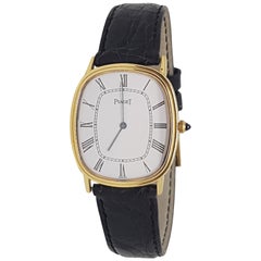 Vintage Piaget 18 Carat Yellow Gold Classic Men's Manual Wristwatch