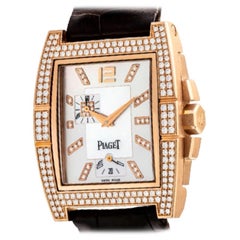 Piaget 18 Karat Diamond Watch with Mother of Pearl Dial