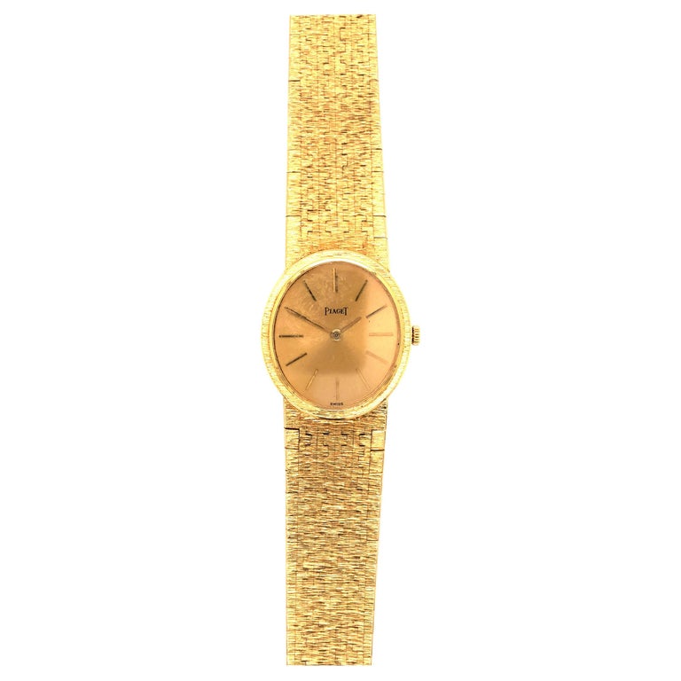 Piaget 18 Karat Gold Vintage Womens Watch For Sale at 1stDibs