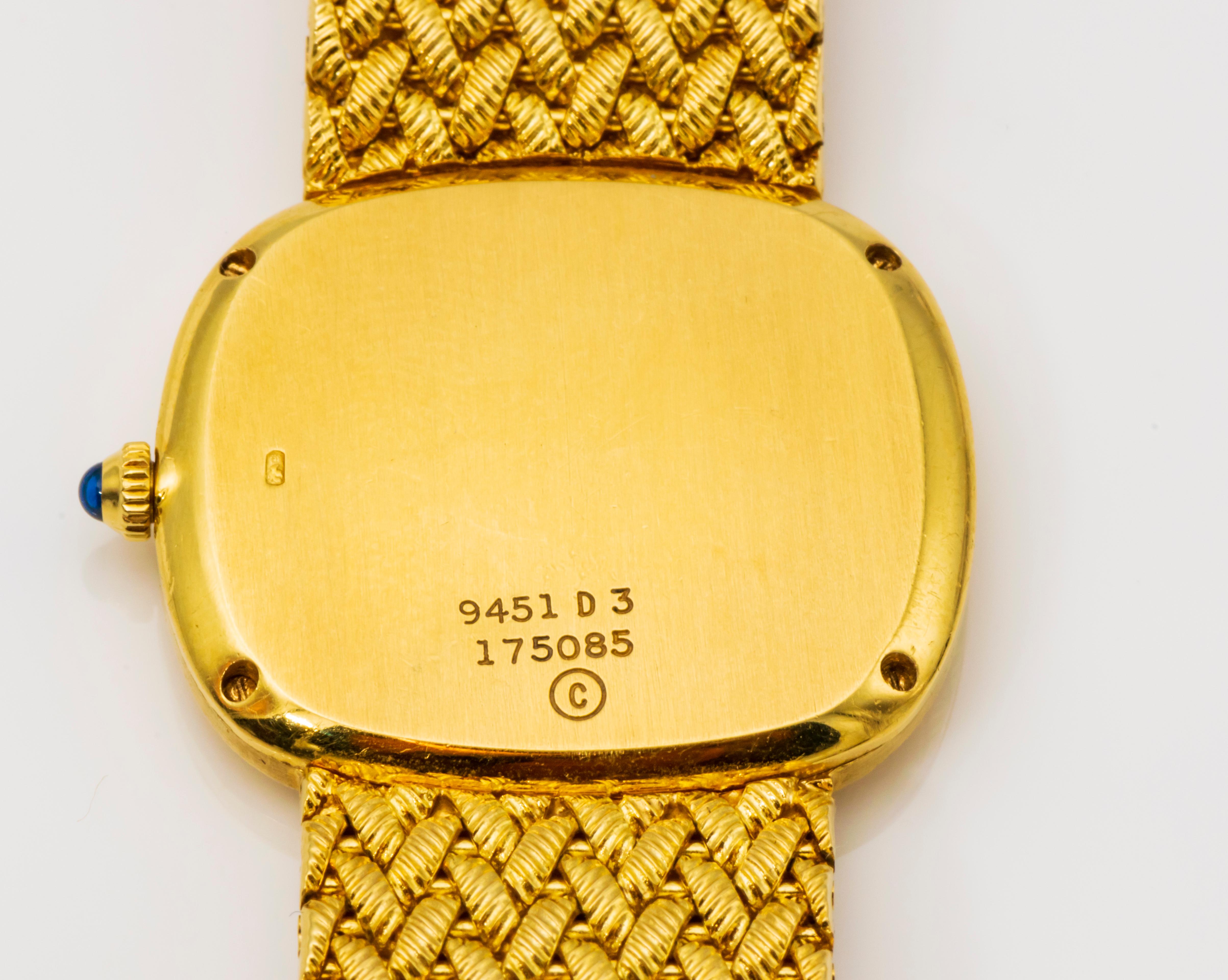 Women's Piaget 18 Karat Gold Wristwatch