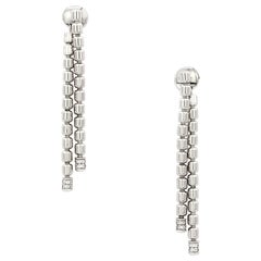 Piaget 18 Karat White Gold Diamond Earrings