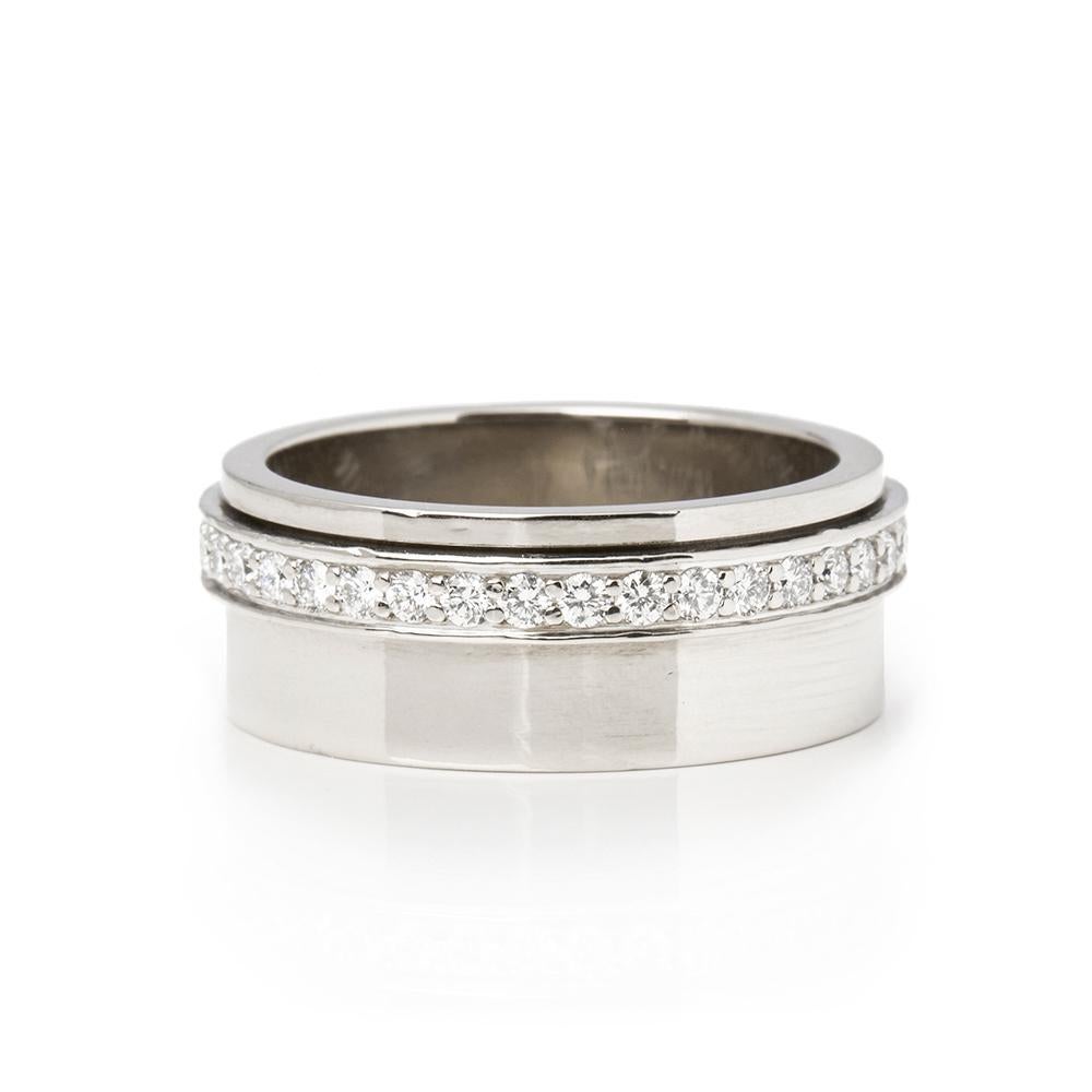 Modern Piaget 18 Karat White Gold Diamond Possession Ring