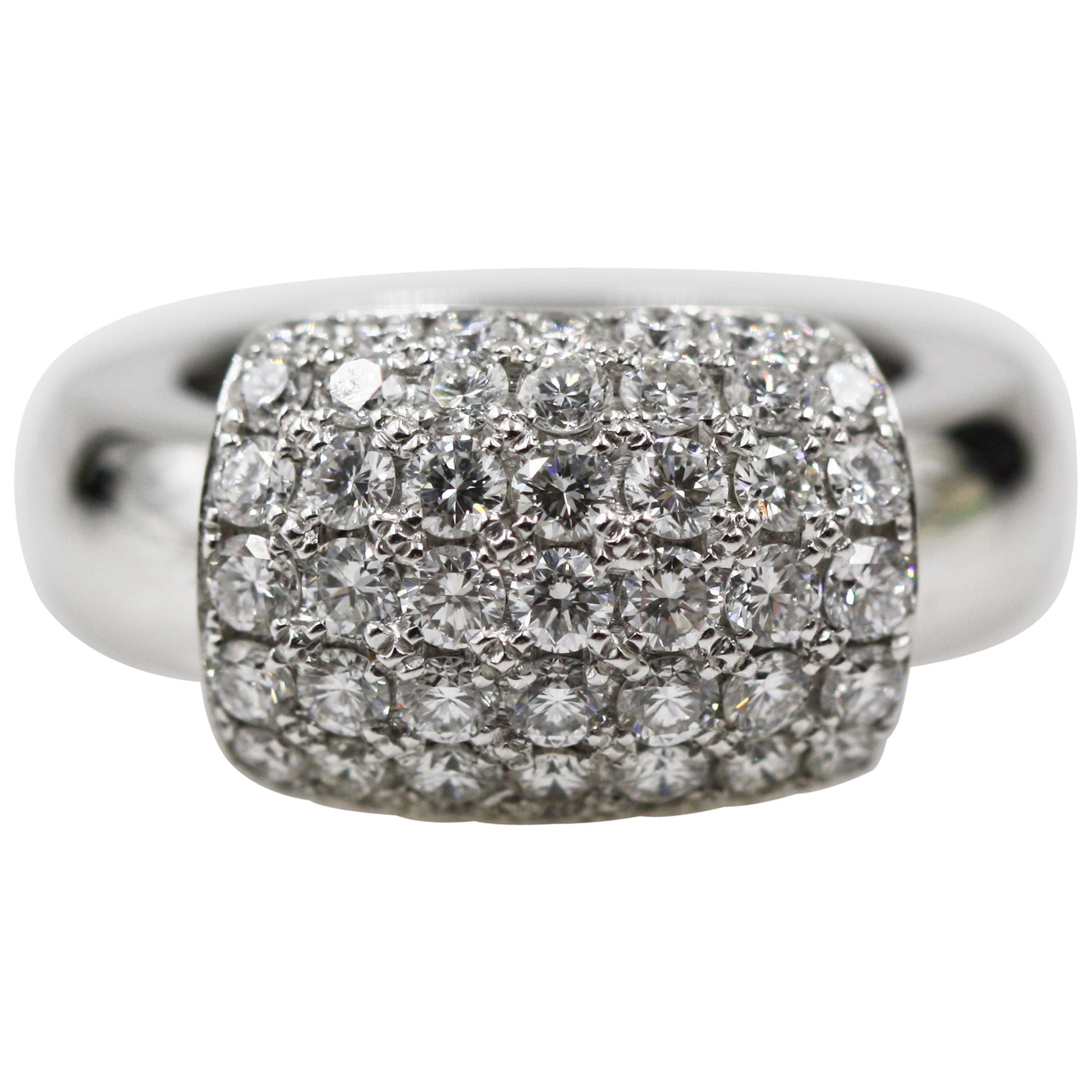 Piaget 18 Karat White Gold Diamond Ring For Sale
