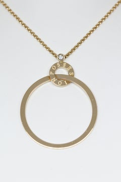 Piaget 18 Karat Yellow Gold and Diamond Possession Necklace