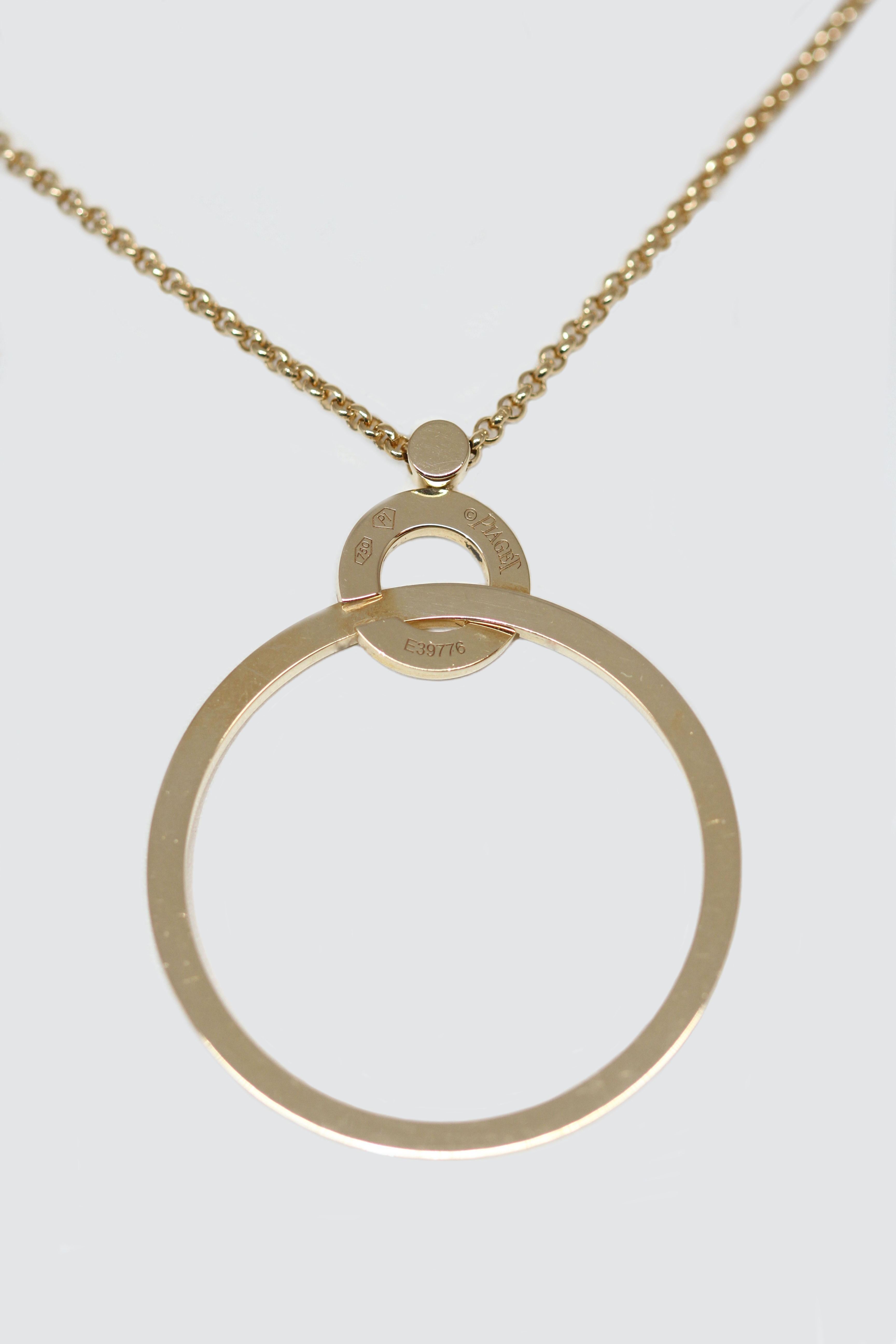Piaget: Possession-Halskette aus 18 Karat Gelbgold mit Diamanten (Brillantschliff) im Angebot
