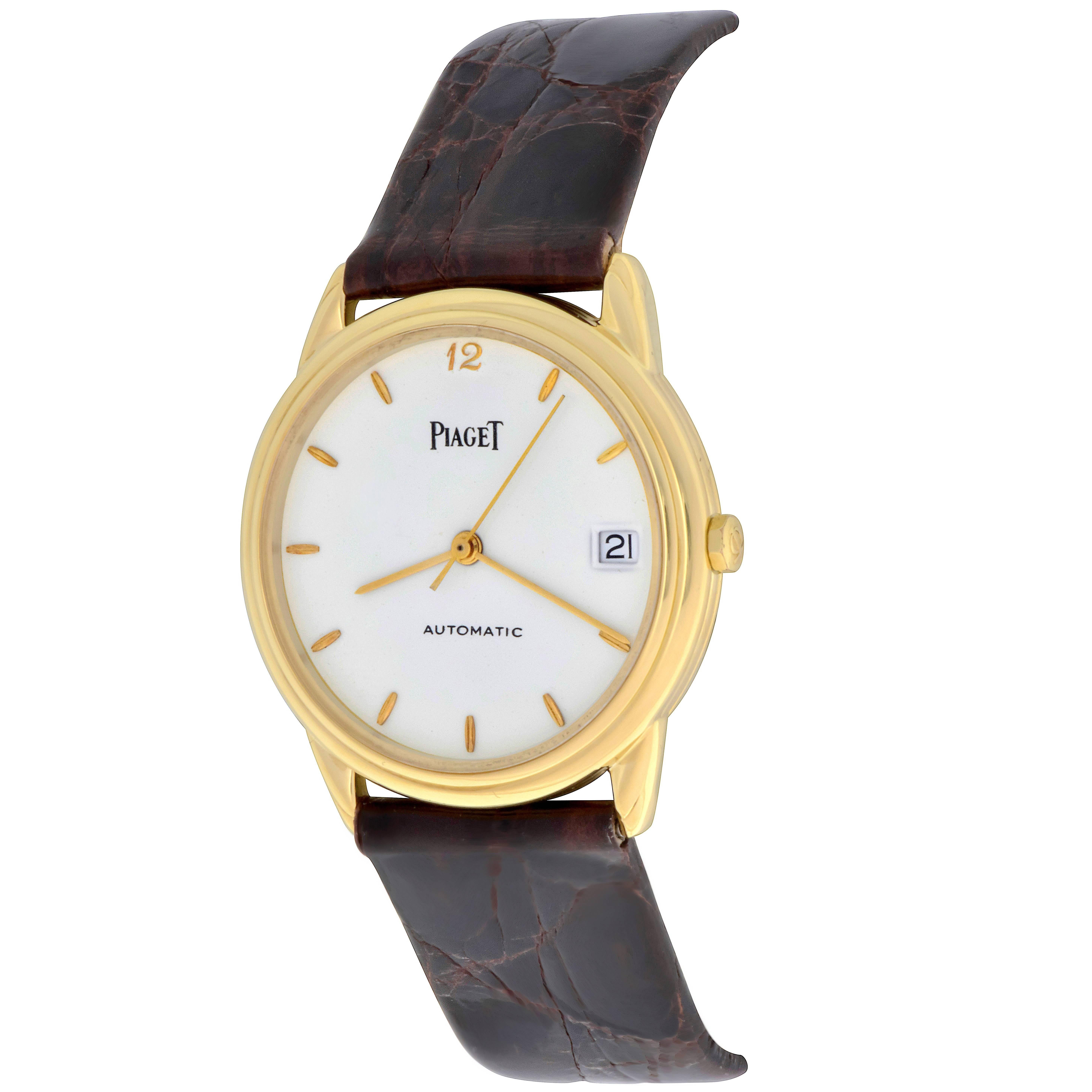 Piaget Yellow Gold Automatic Wristwatch Ref 15958
