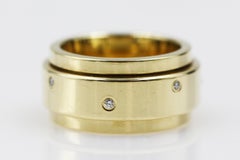 Piaget 18 Karat Yellow Gold Diamond Ring, Movable