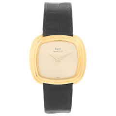 Vintage Piaget 18 Karat Yellow Gold Men's Quartz Watch