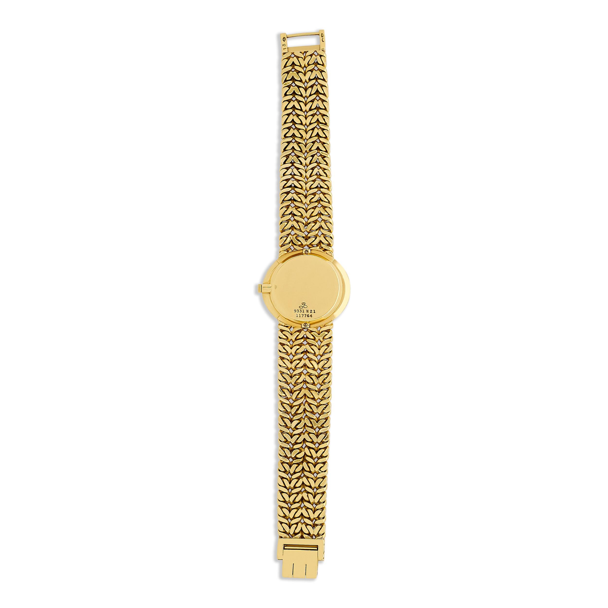Women's Piaget 18 Karat Yellow Gold Watch, 6.5