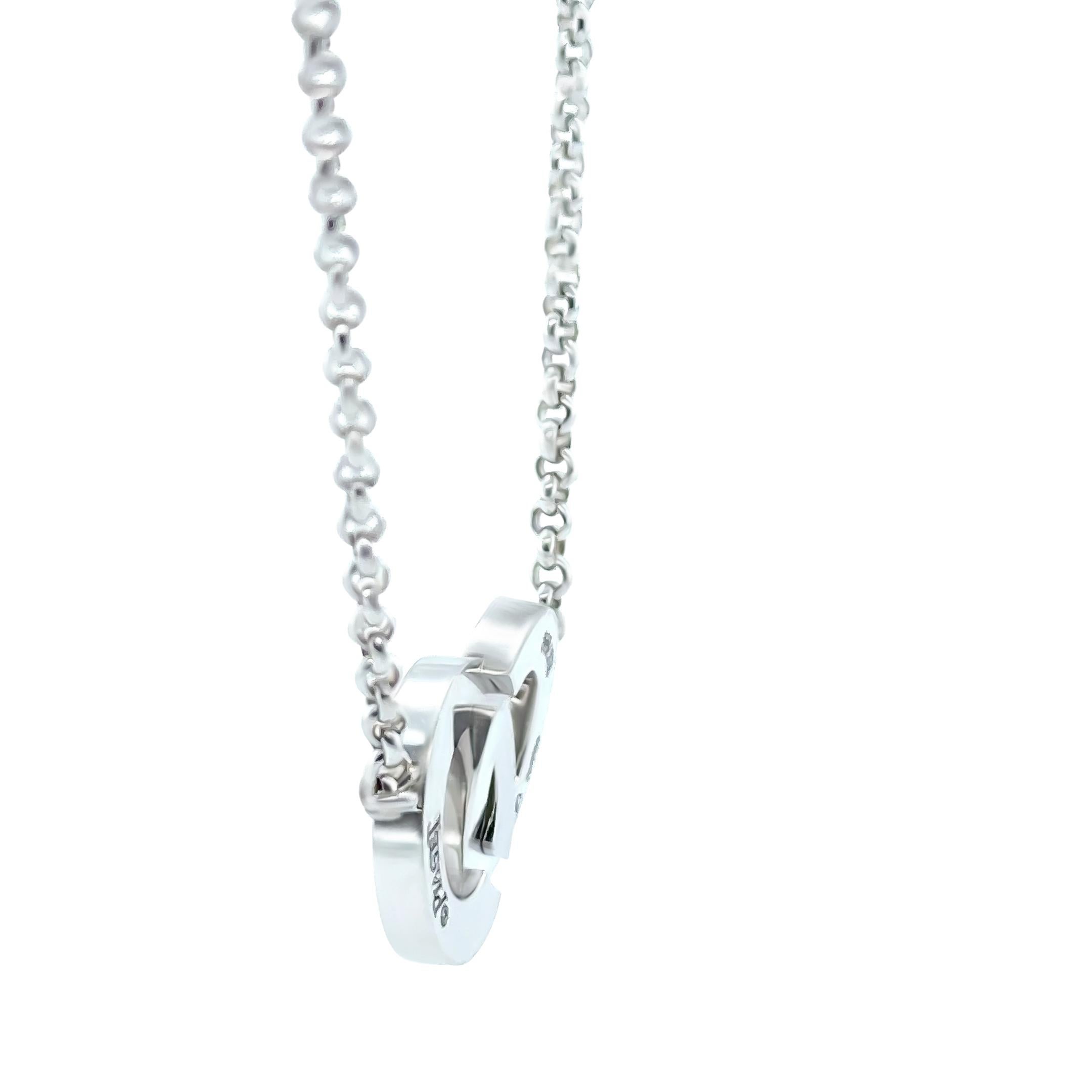 Taglio rotondo Piaget Collana Toi Moi Possession in oro bianco 18ct con diamanti 0,32ct in vendita