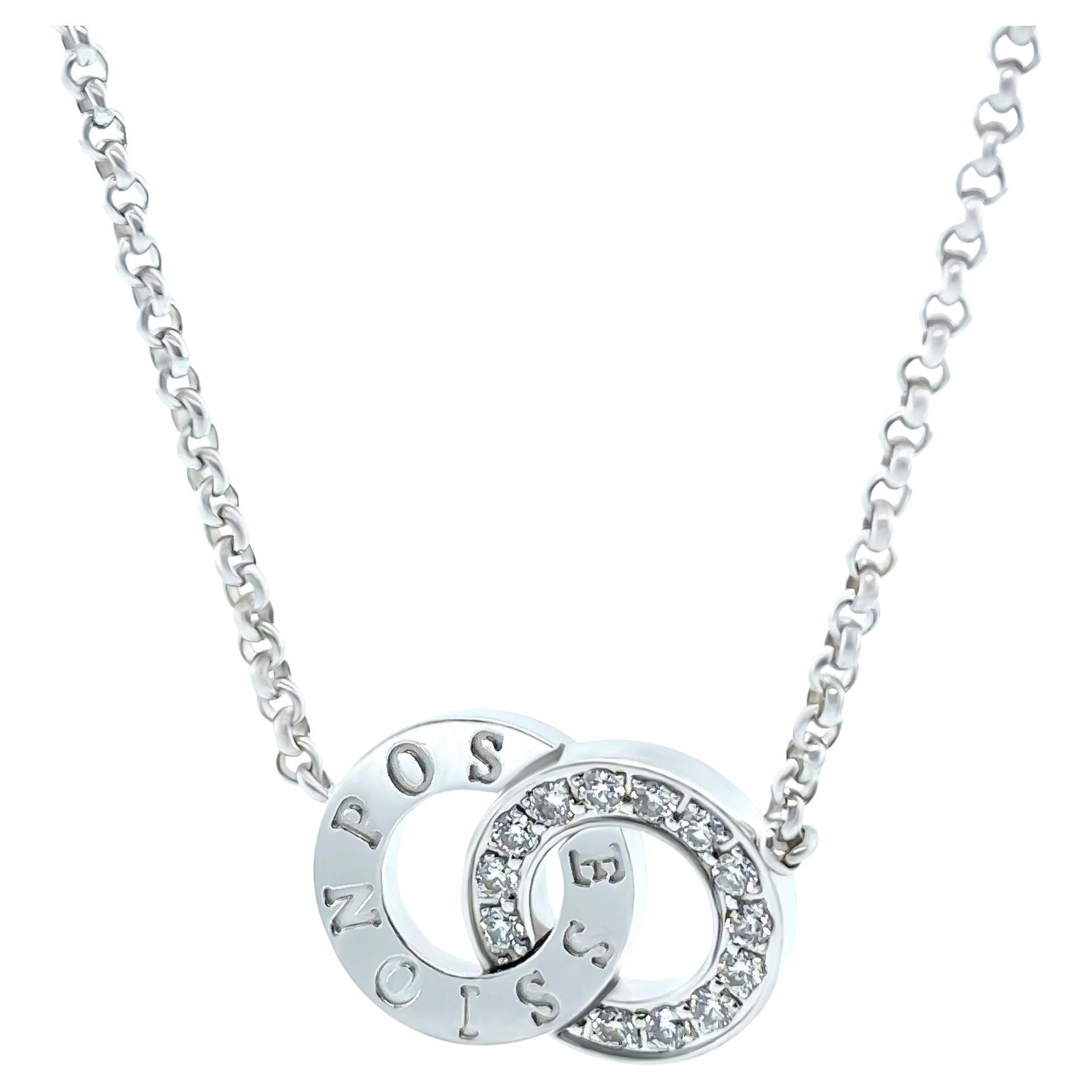 Piaget Collana Toi Moi Possession in oro bianco 18ct con diamanti 0,32ct