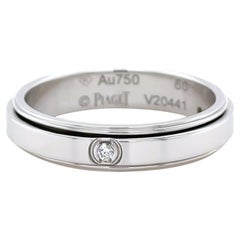 Piaget 18ct White Gold Possession Diamond Spinning Ring 0.02ct 6.31g