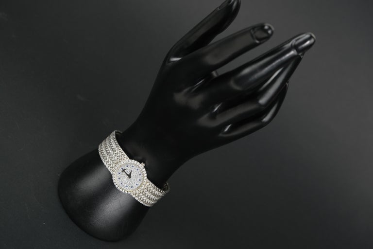 Piaget 18K Diamond Face White Gold 8706 D2 For Sale 2