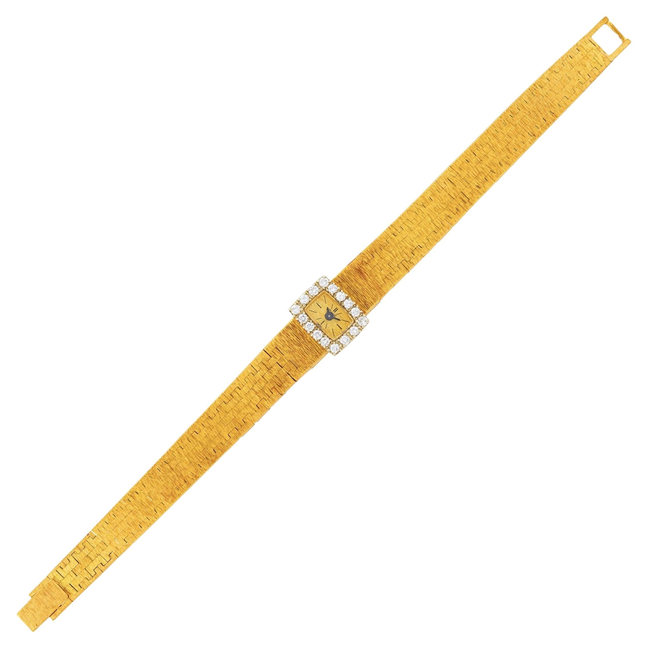 Piaget 18k Gold and Diamond Mechanical Wristwatch