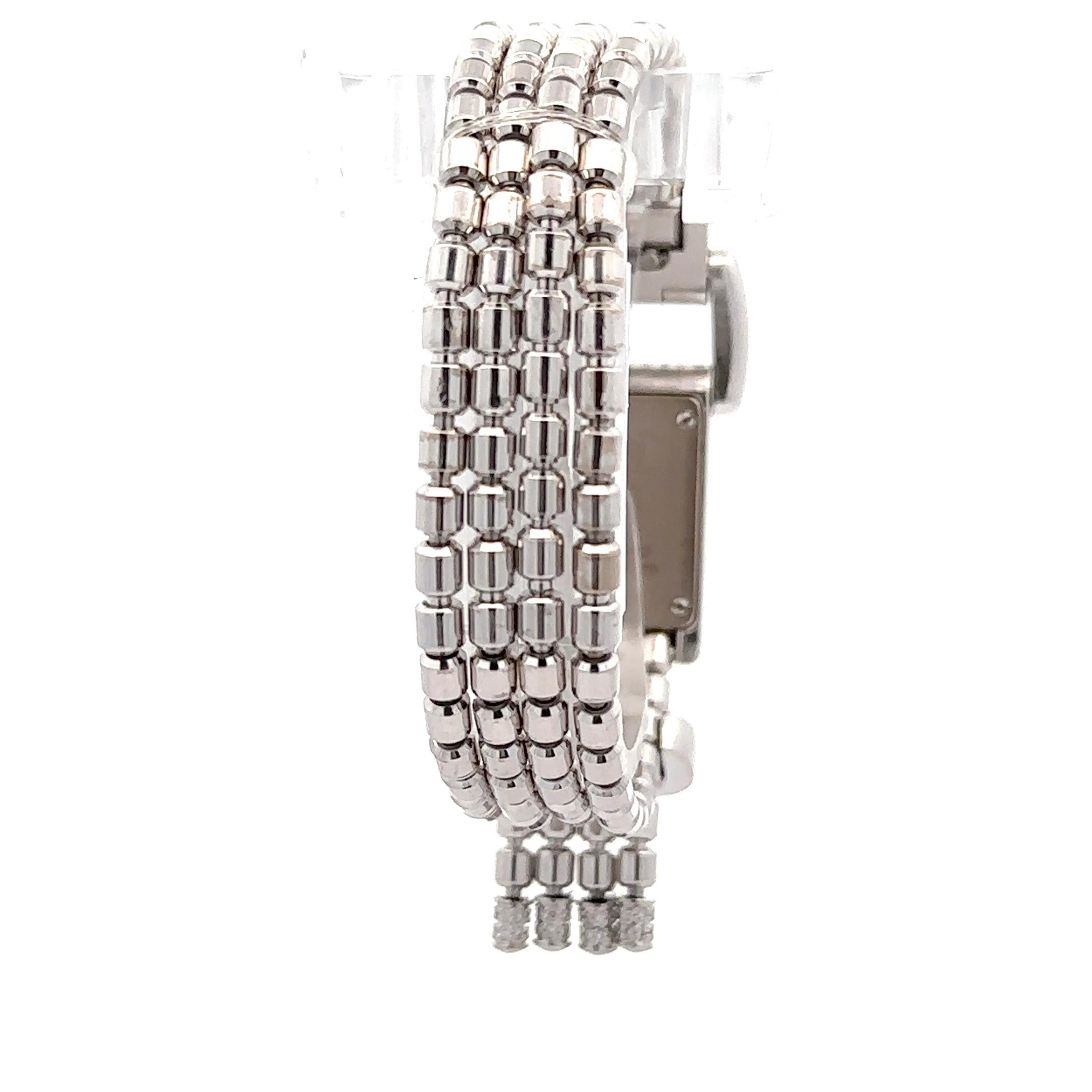 Piaget 18k Gold Miss Protocole 17mm Diamond Wrist Watch Tassel Bracelet Ref 5225 For Sale 8