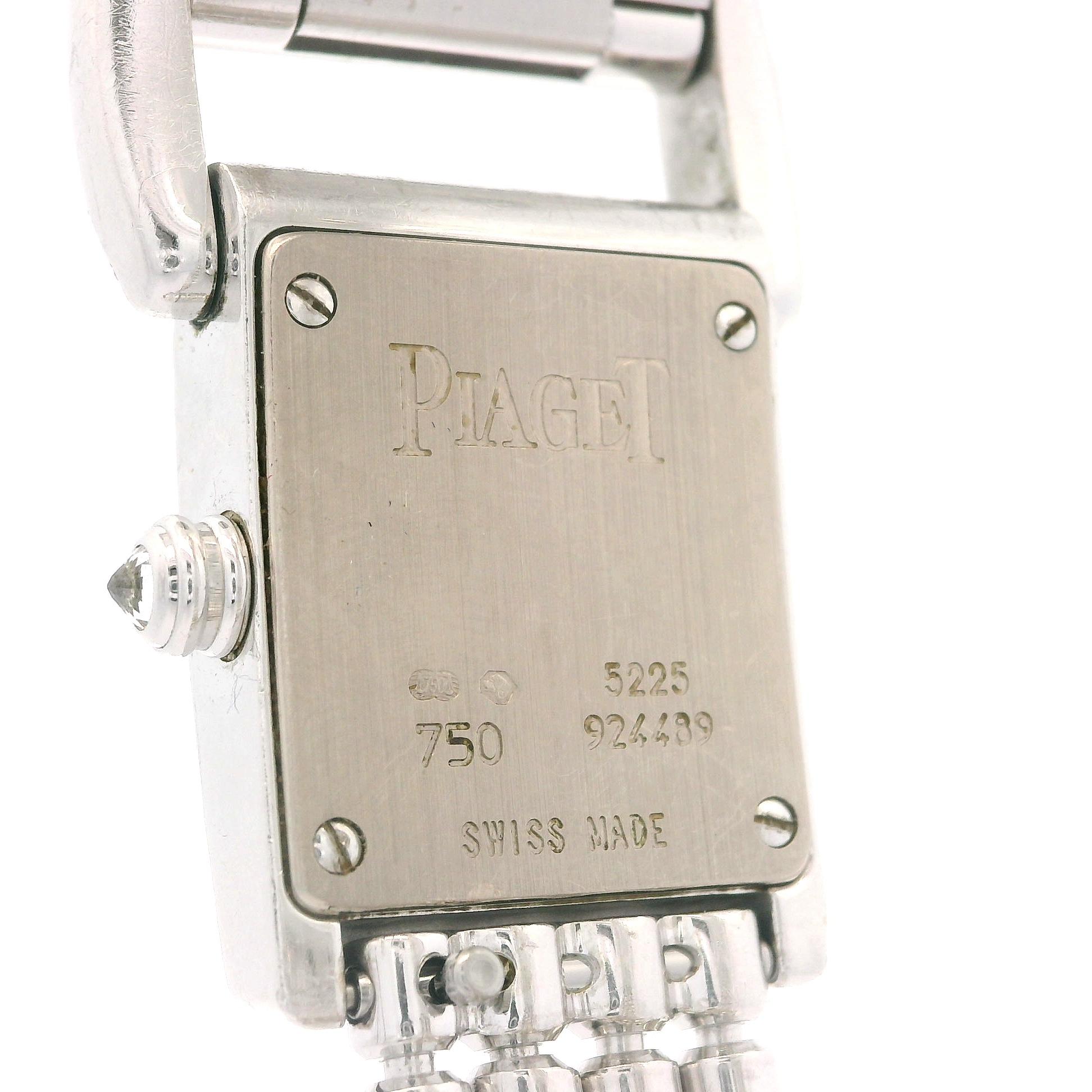 Piaget 18k Gold Miss Protocole 17mm Diamond Wrist Watch Tassel Bracelet Ref 5225 For Sale 13