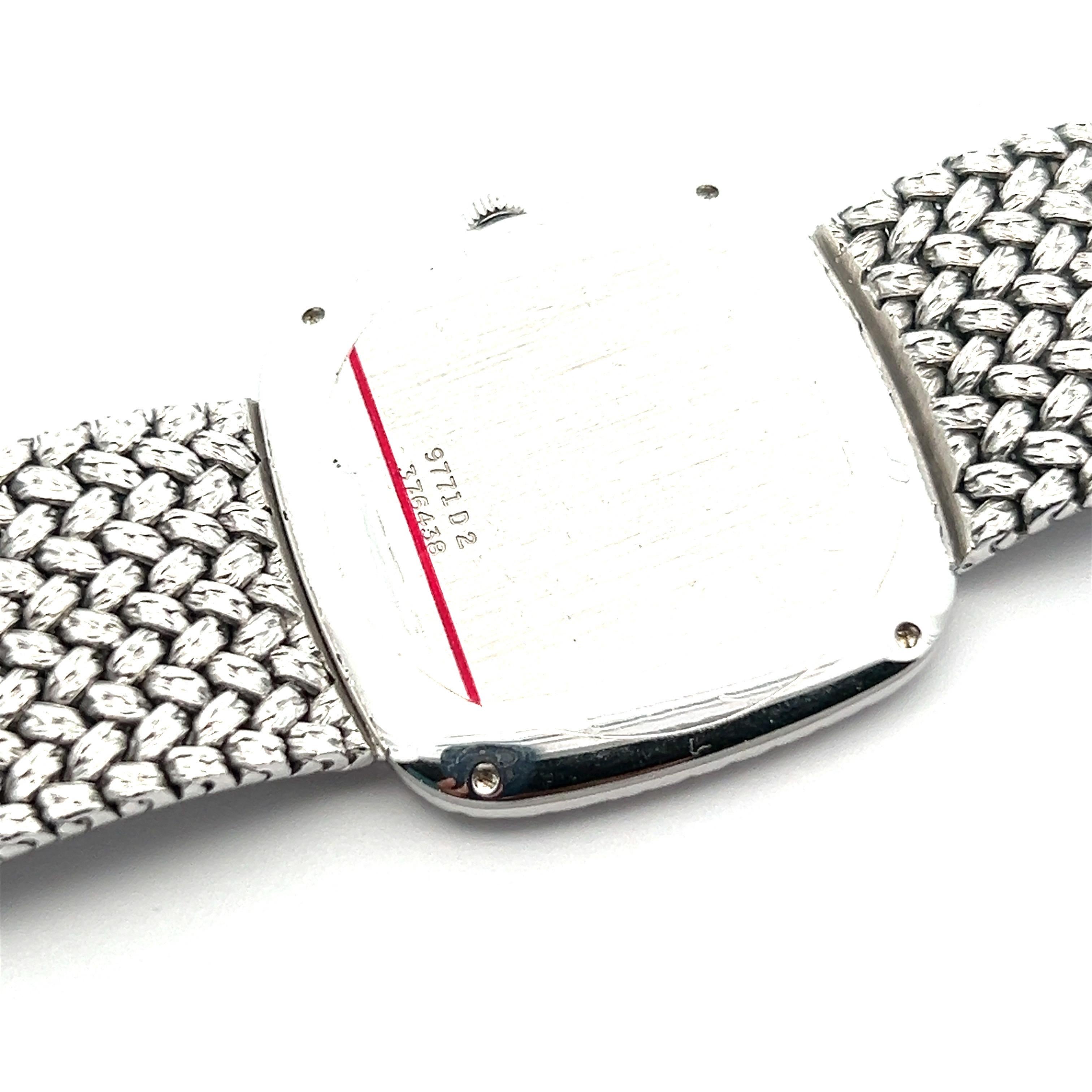 Women's or Men's Piaget 18k lapis diamond wristwatch For Sale