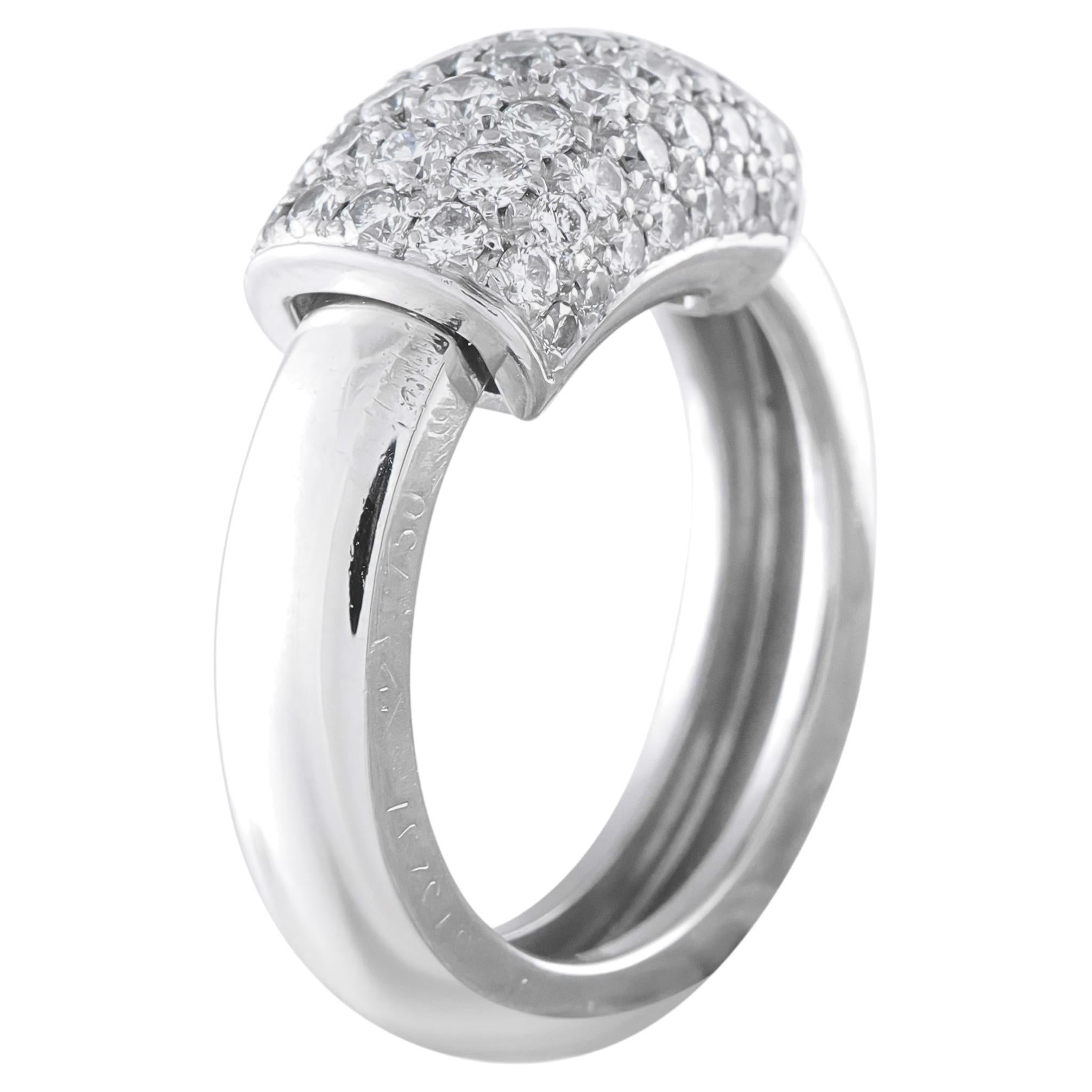 Piaget 18K White Gold 0.96ct Diamond Dancer Ring PG16-062226