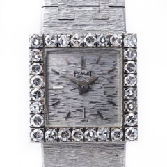 Piaget, 18k White Gold and Diamond Wristwatch