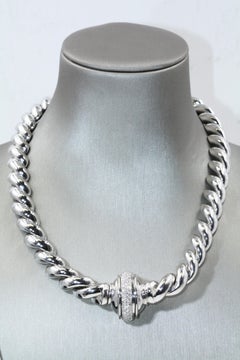 Piaget 18 Karat White Gold Diamond Necklace