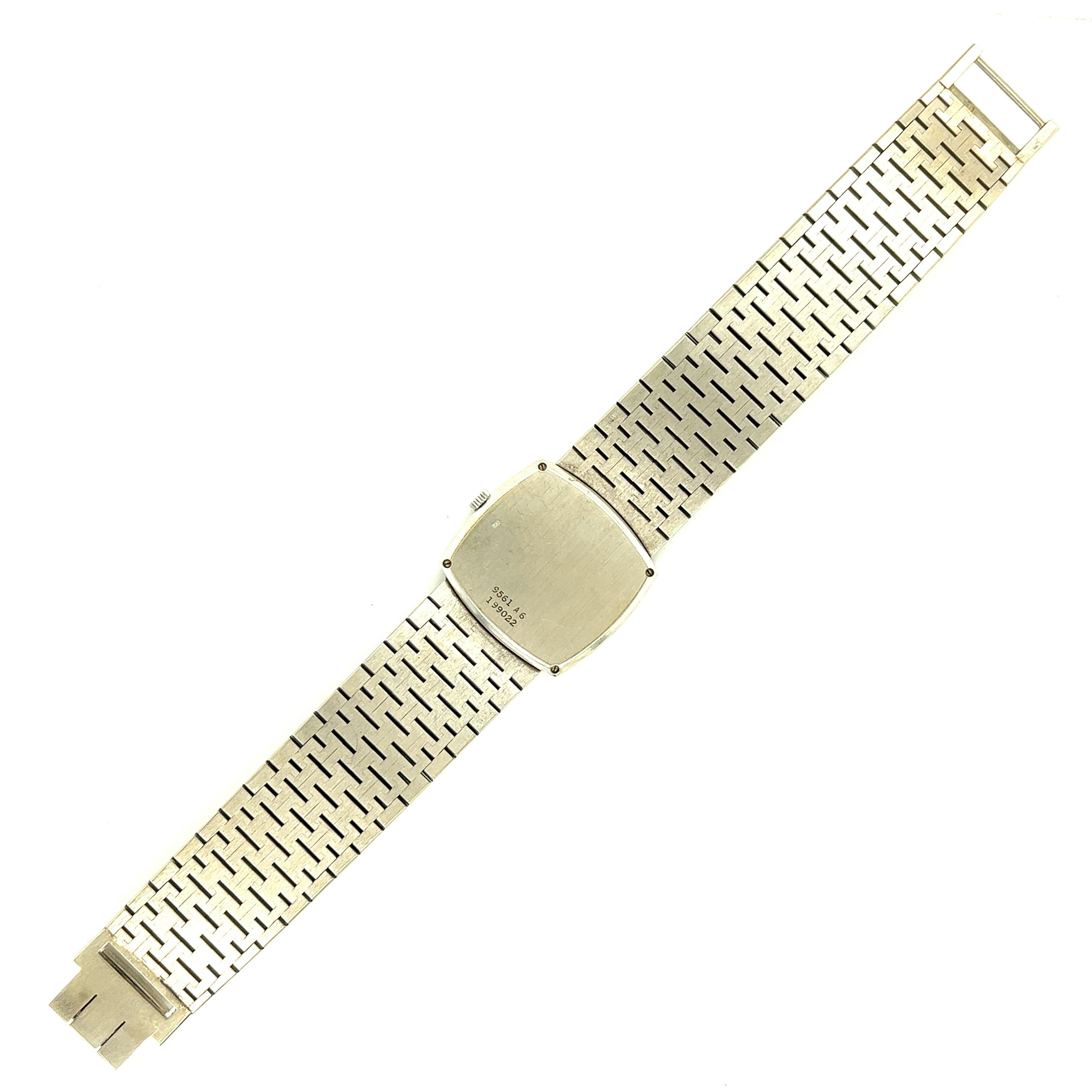 Women's Piaget 18k White Gold Lady's Wristwatch For Sale