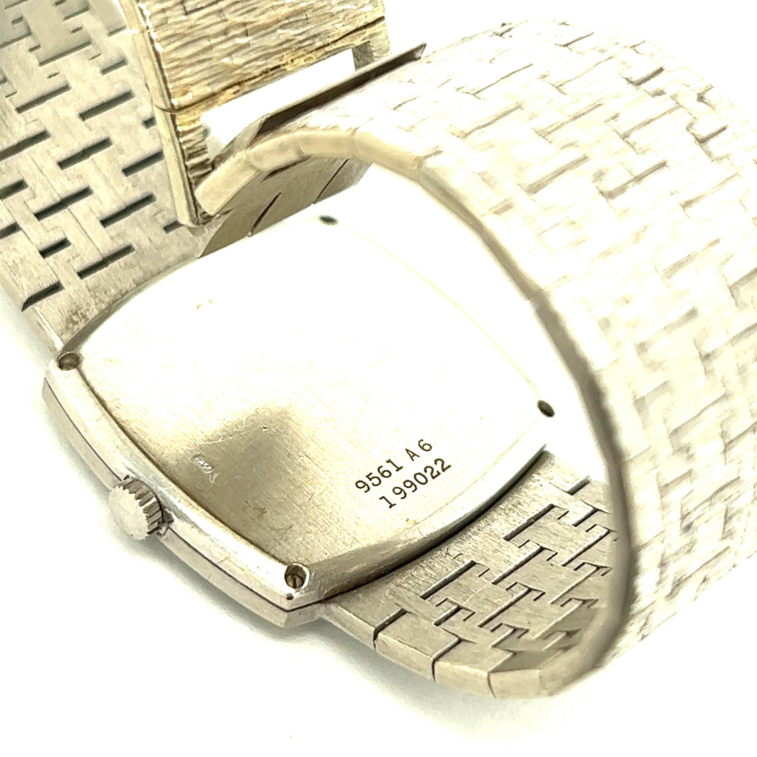 Piaget 18k White Gold Lady's Wristwatch For Sale 3